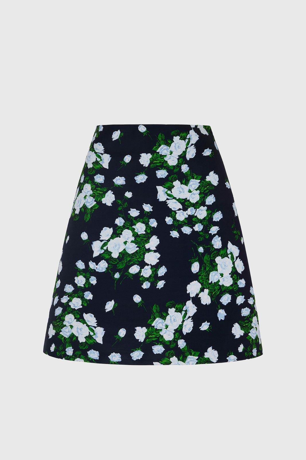 Claret Taffeta Faille Skirt