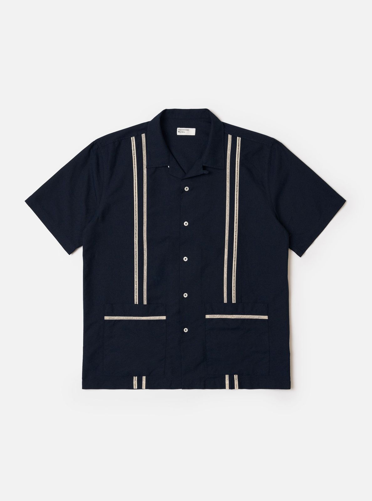 Navy Classic Oxford Tropicana Shirt