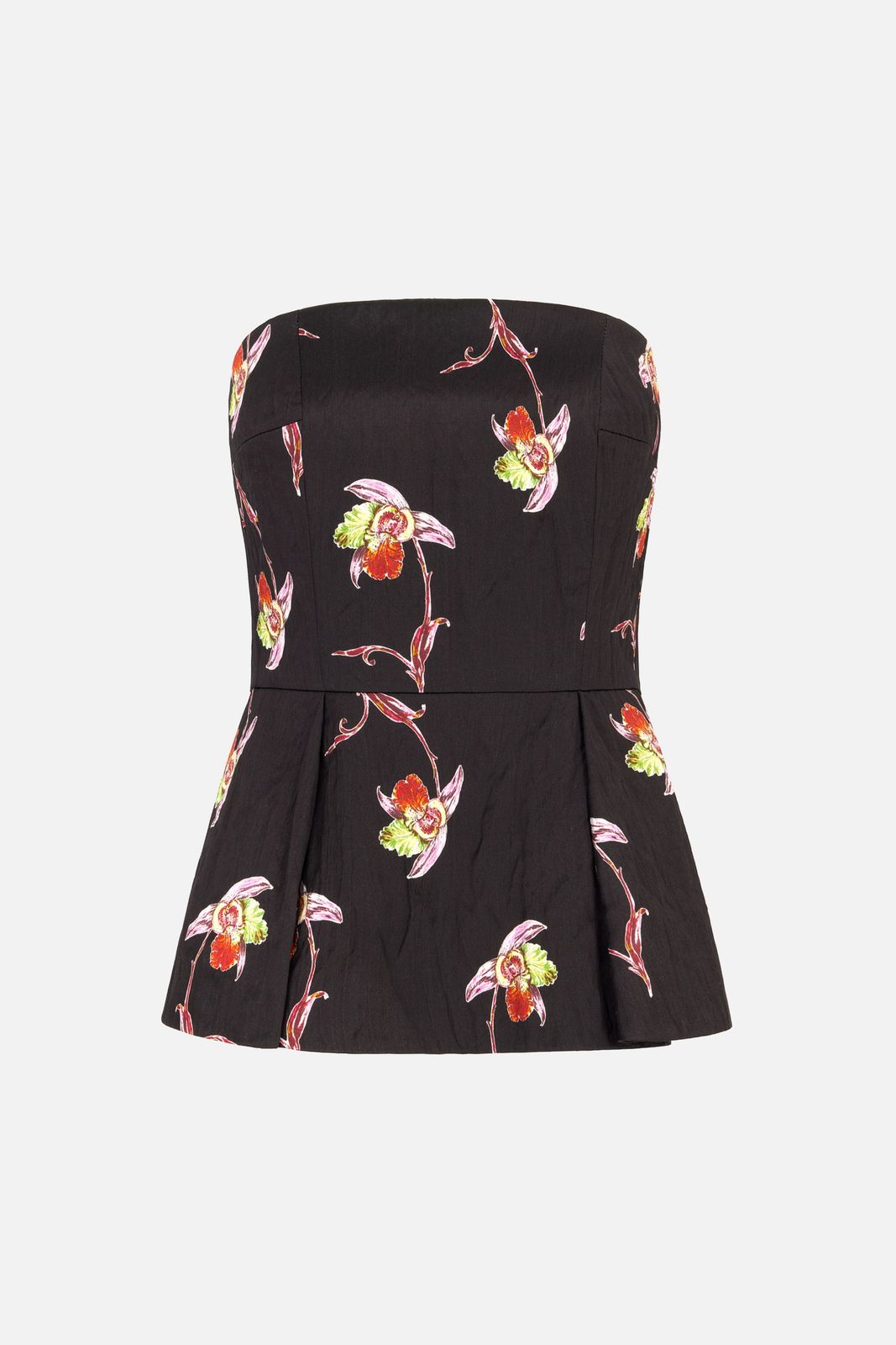 Jadiel Top In Black Satin