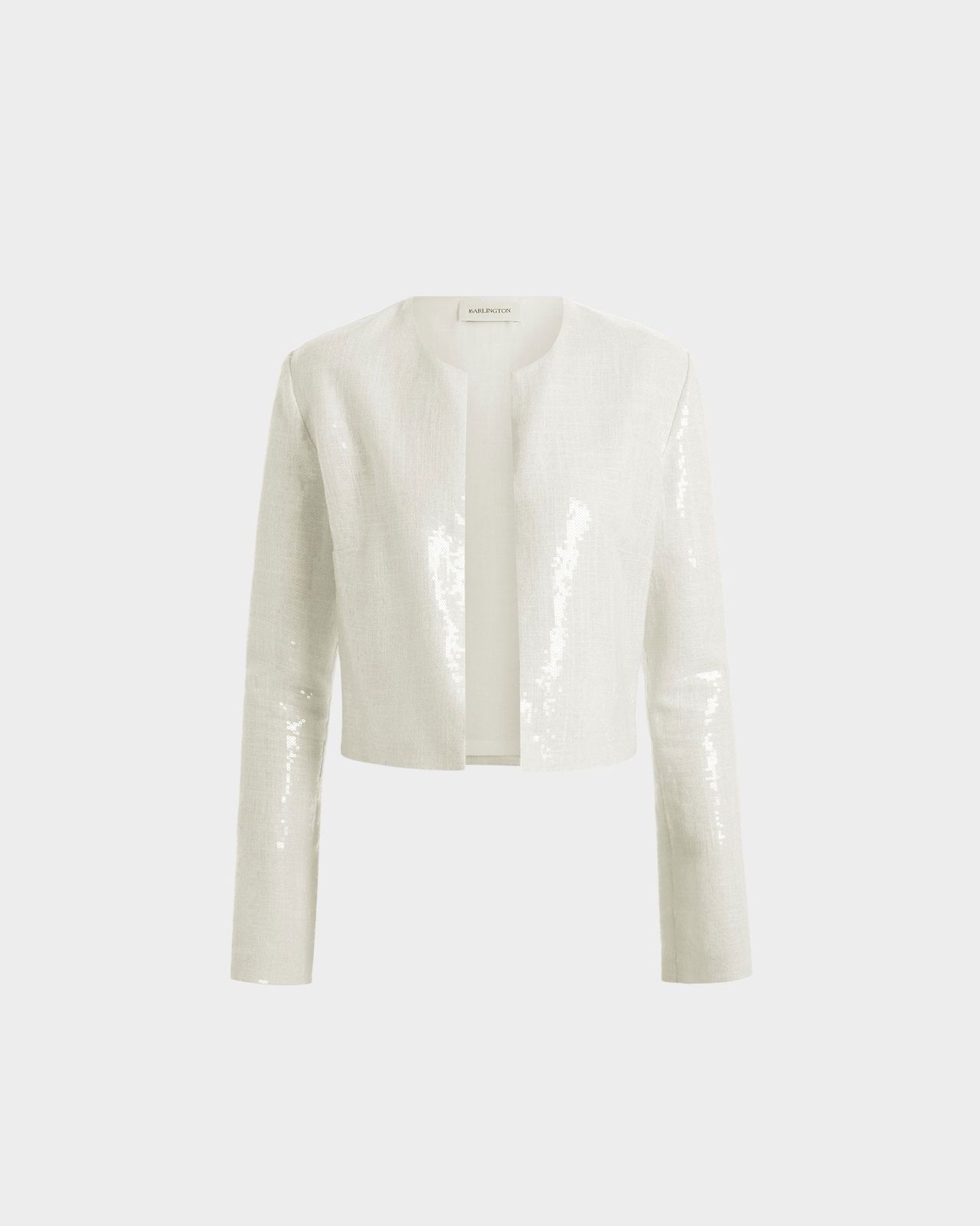 Keid Cardigan in Linen Sequin