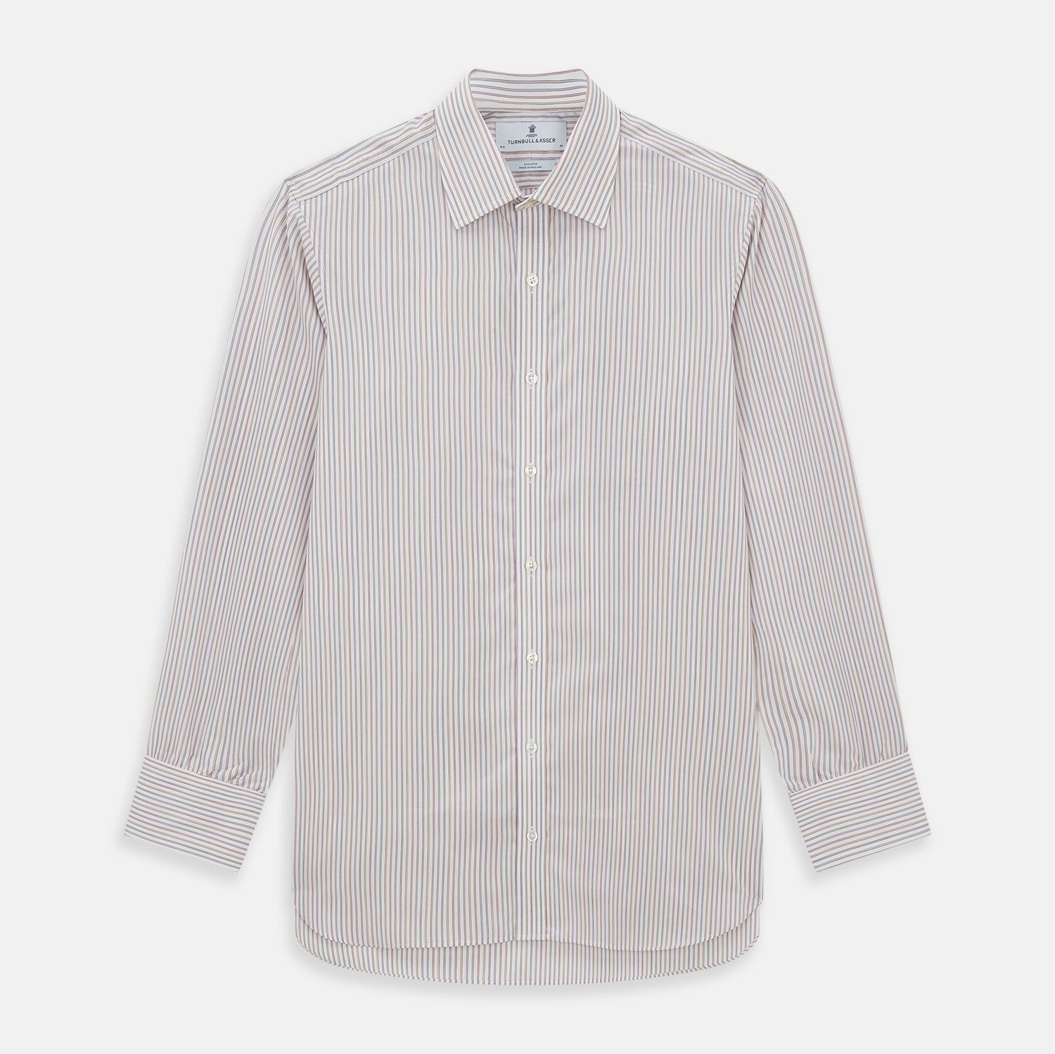 Red with Multicoloured Music Stripe Mayfair Shirt