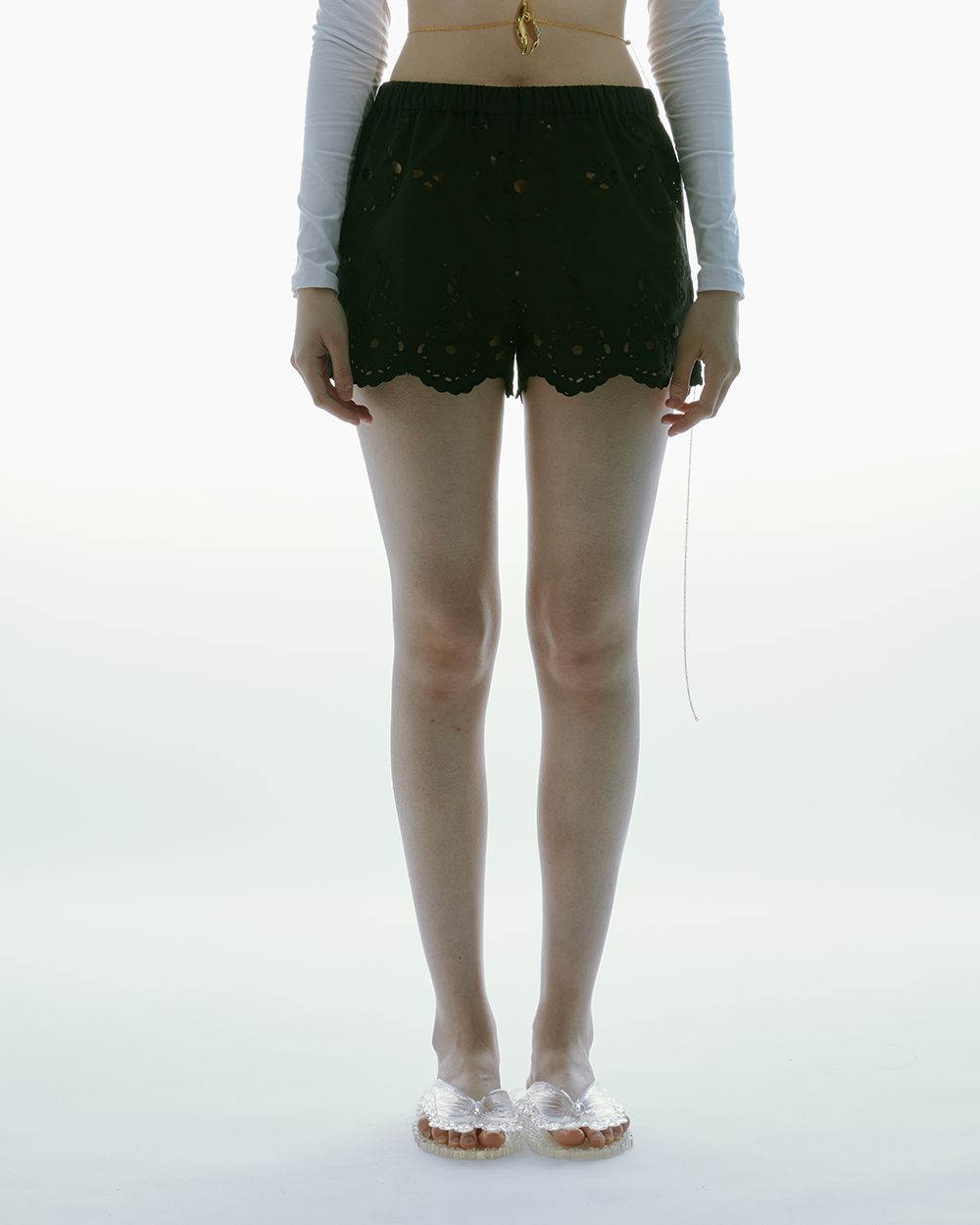 BRODERIE-ANGALISE SHORTS