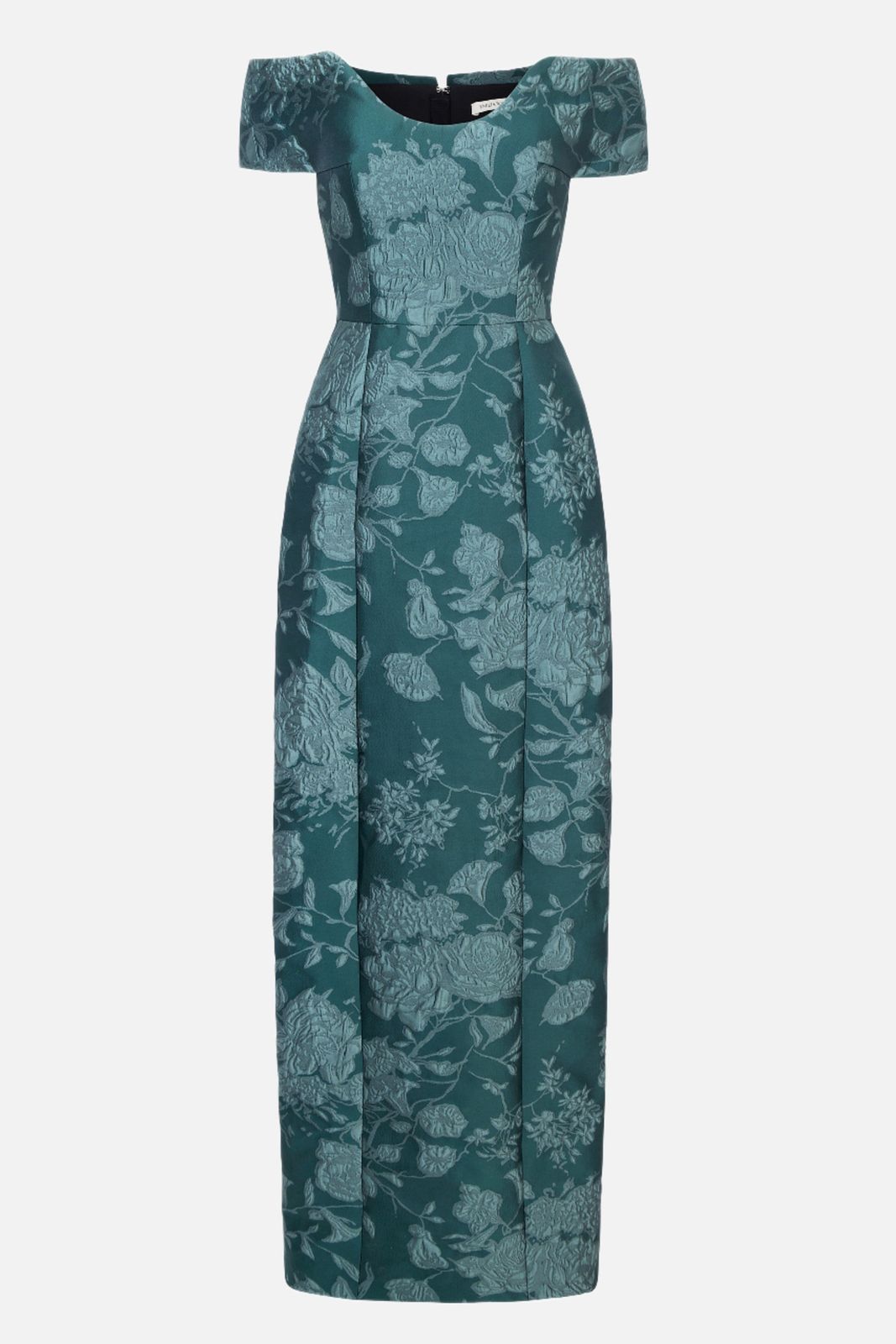 Aislinn Dress In Dark Green Graphic Floral