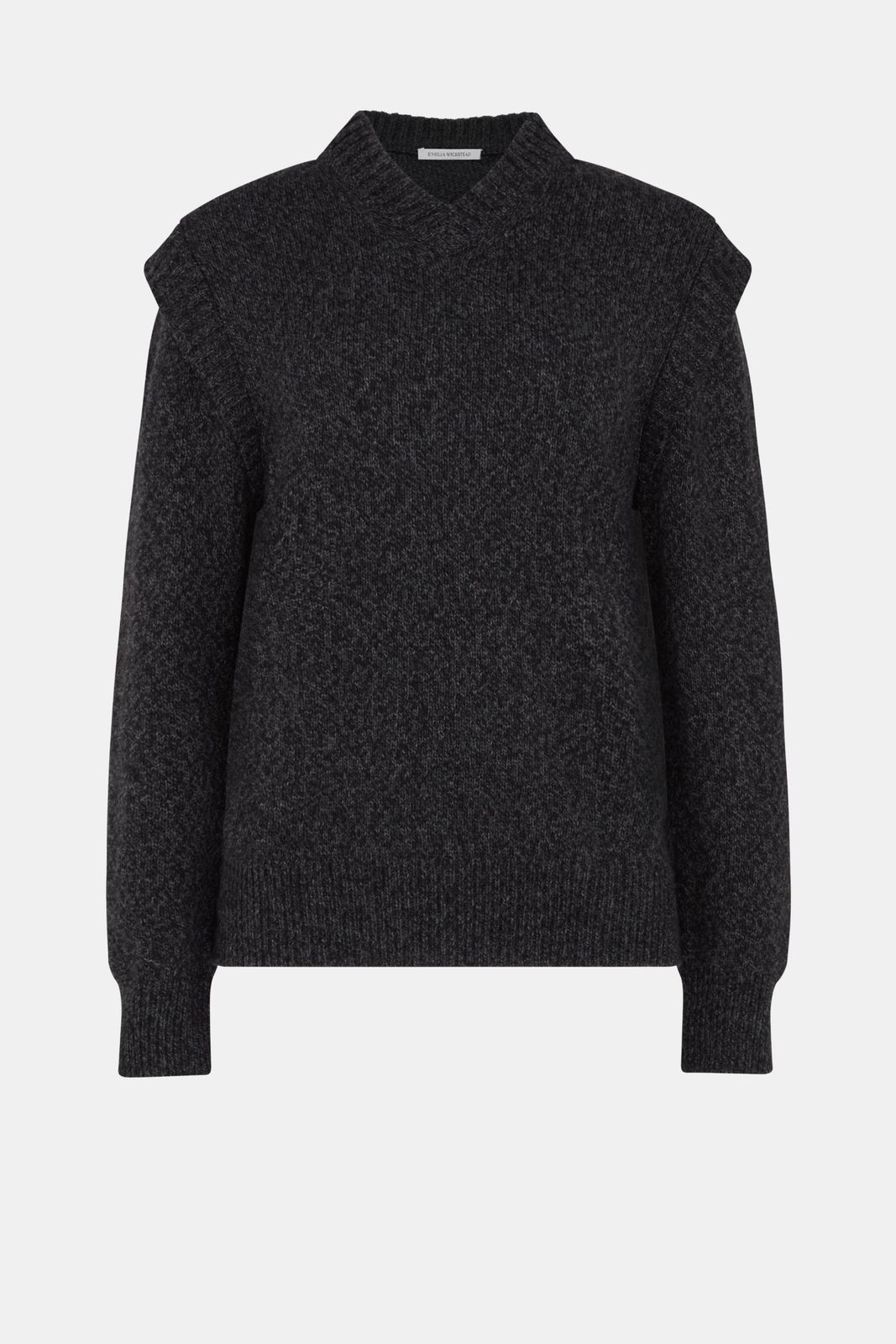 Kit Knit In Dark Grey Mouline Melange