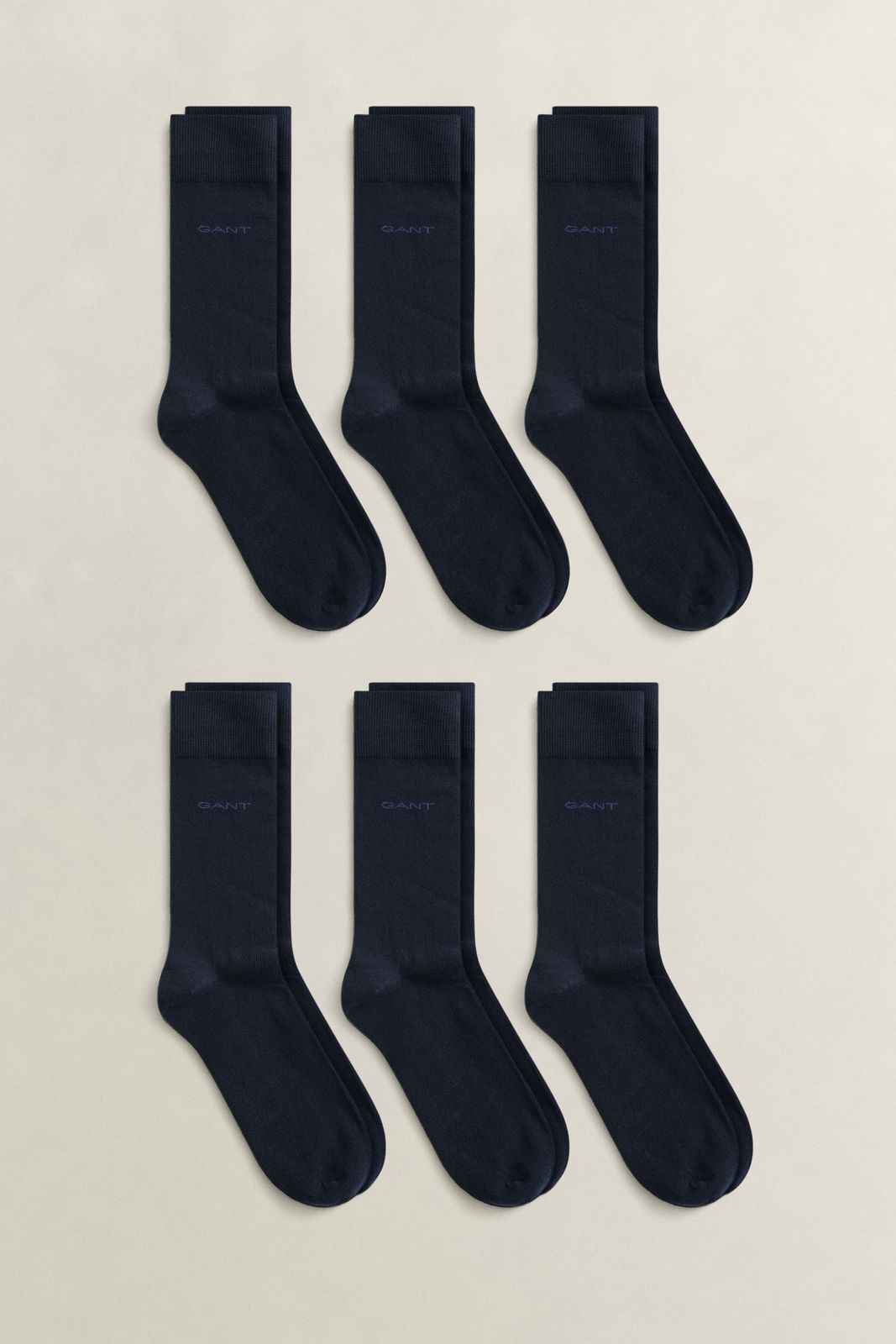 6-Pack Cotton Socks - BLACK