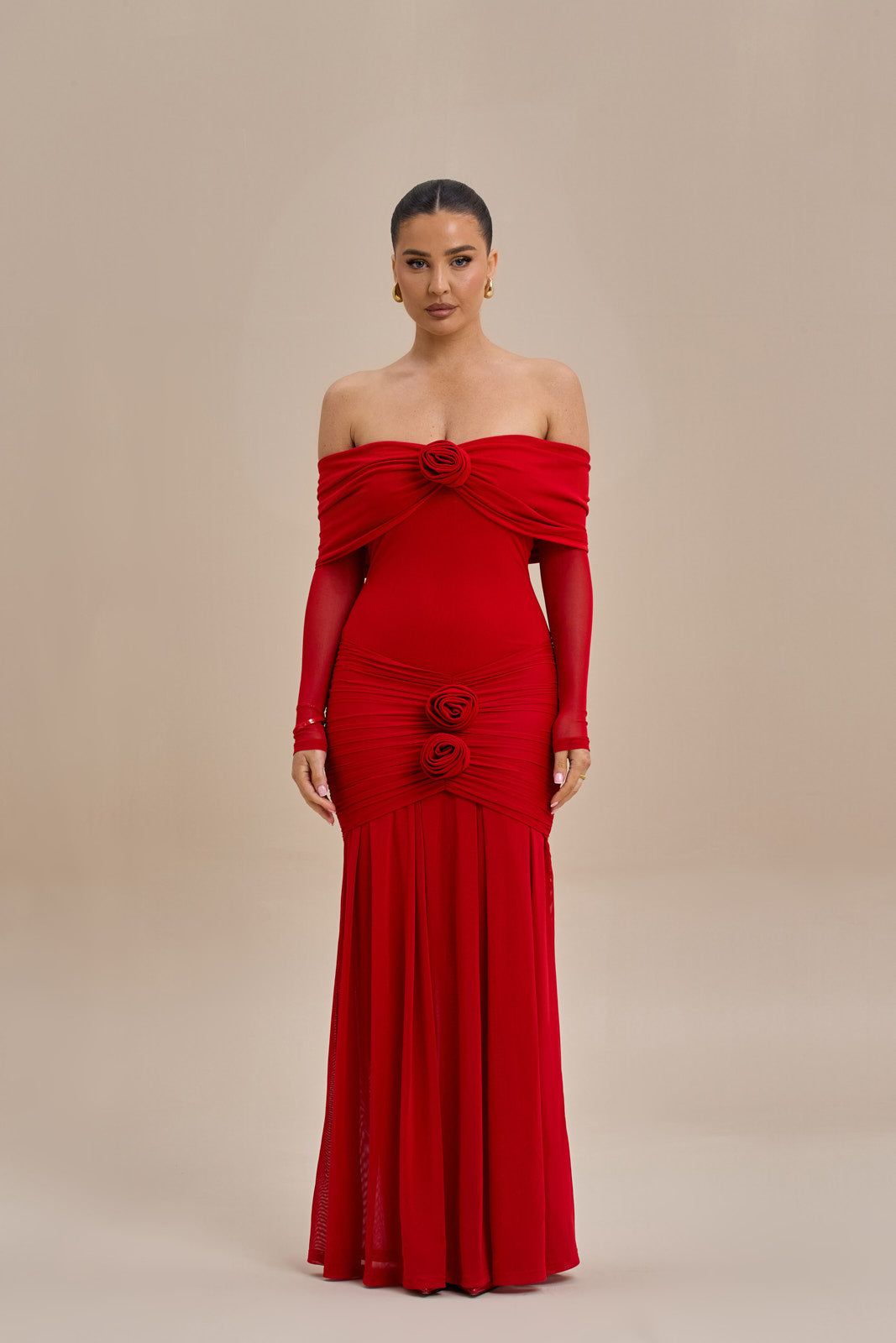 VIVIENNE BARDOT MAXI DRESS | RED