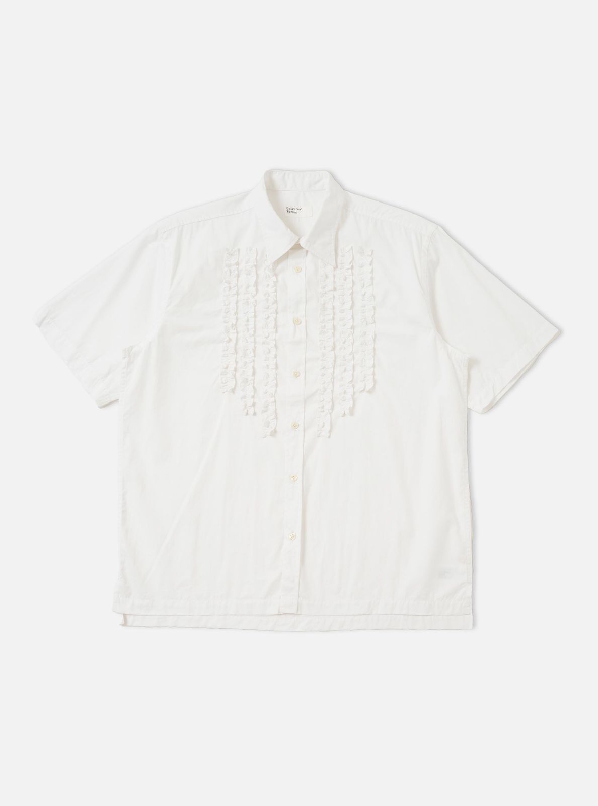 White Poplin Frill Shirt