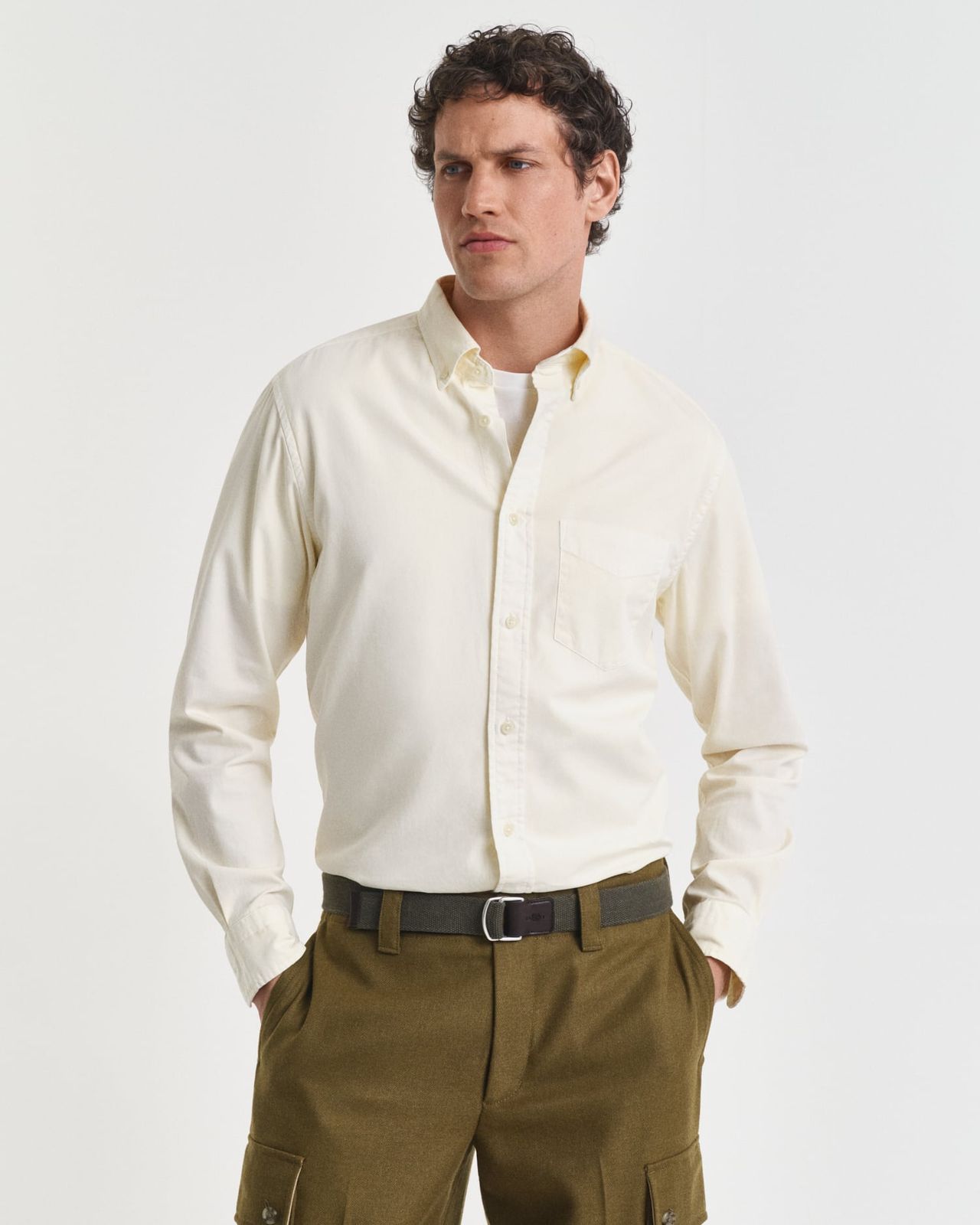Regular Fit Twill Shirt - SAND