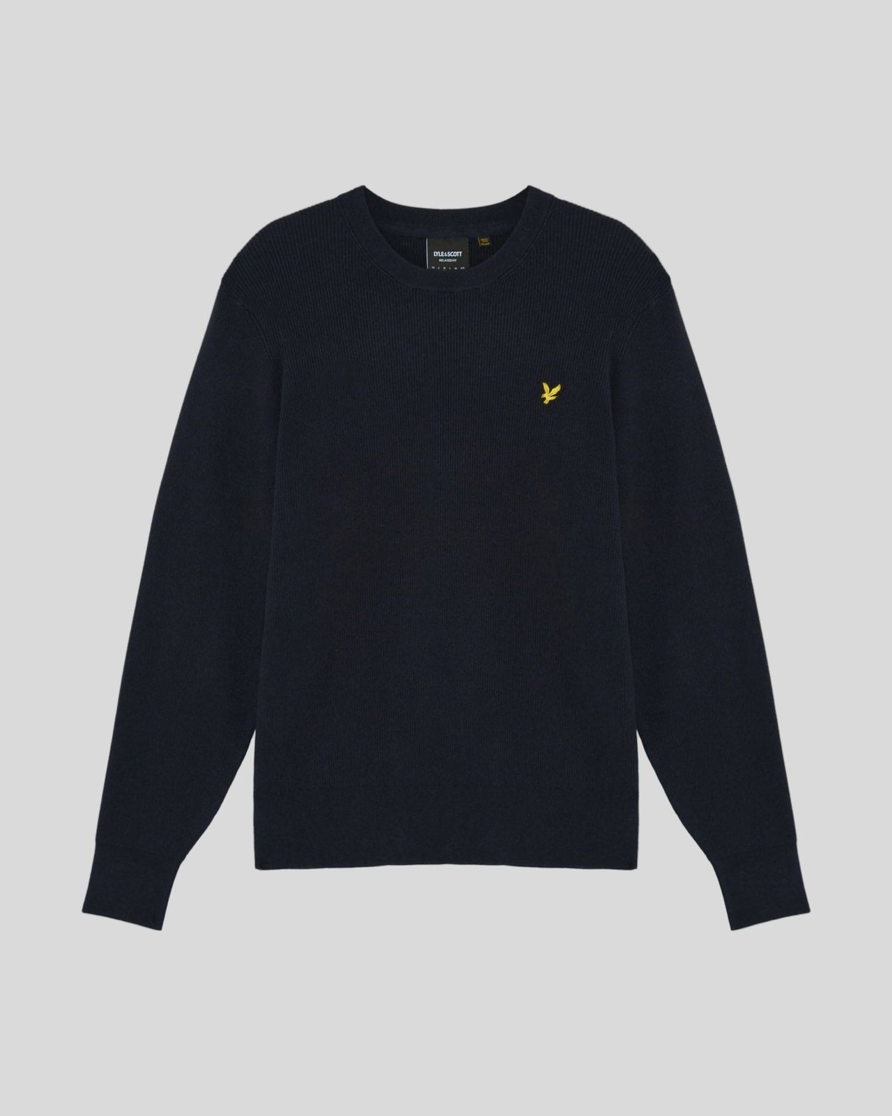 Relaxed Ribbed Crew Neck Jumper