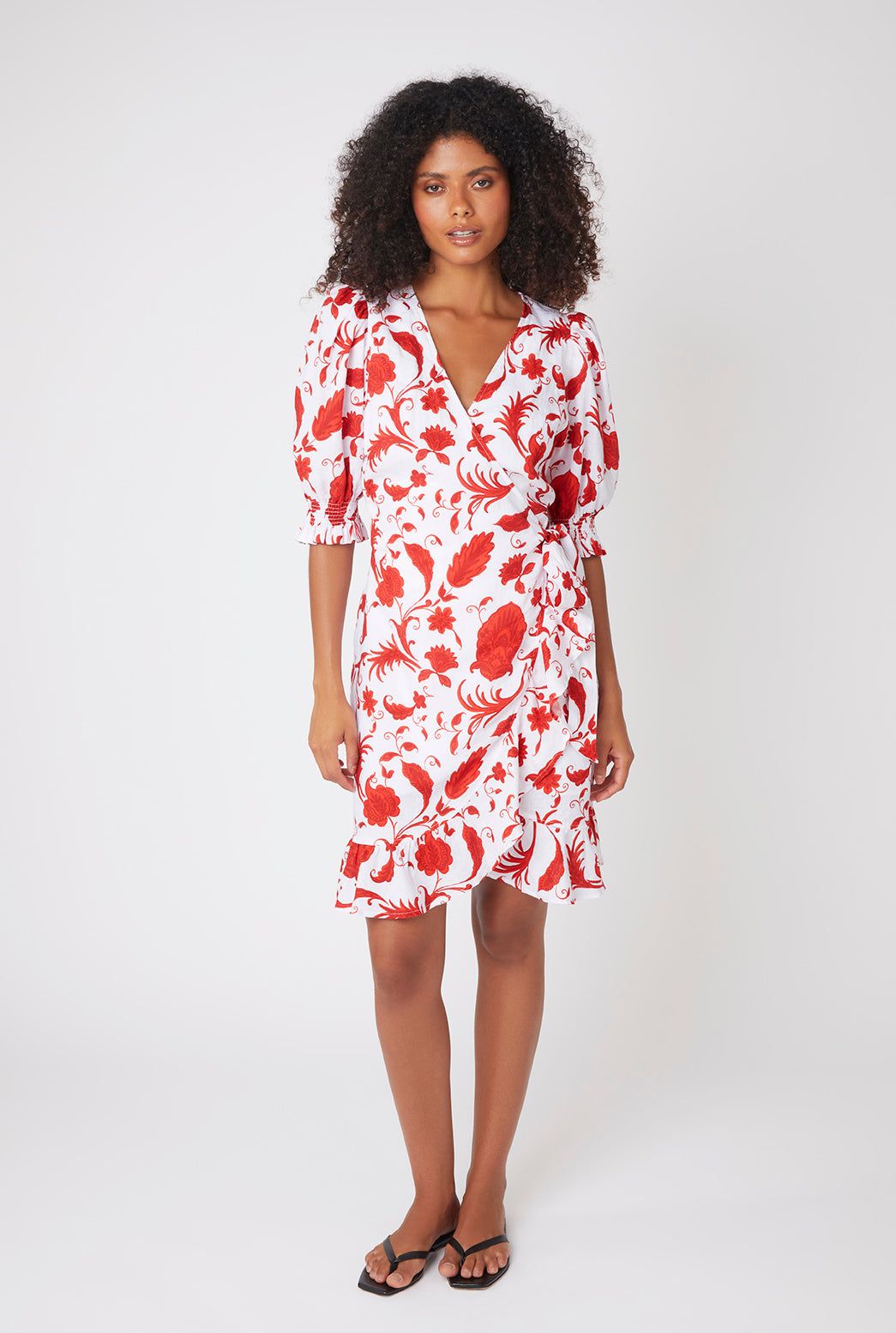 Evia Mini Wrap Dress