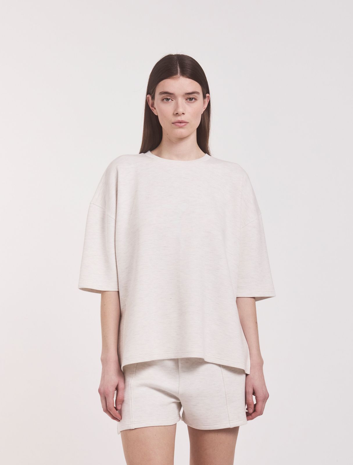 Classic Lounge T-Shirt in Oatmeal Marl