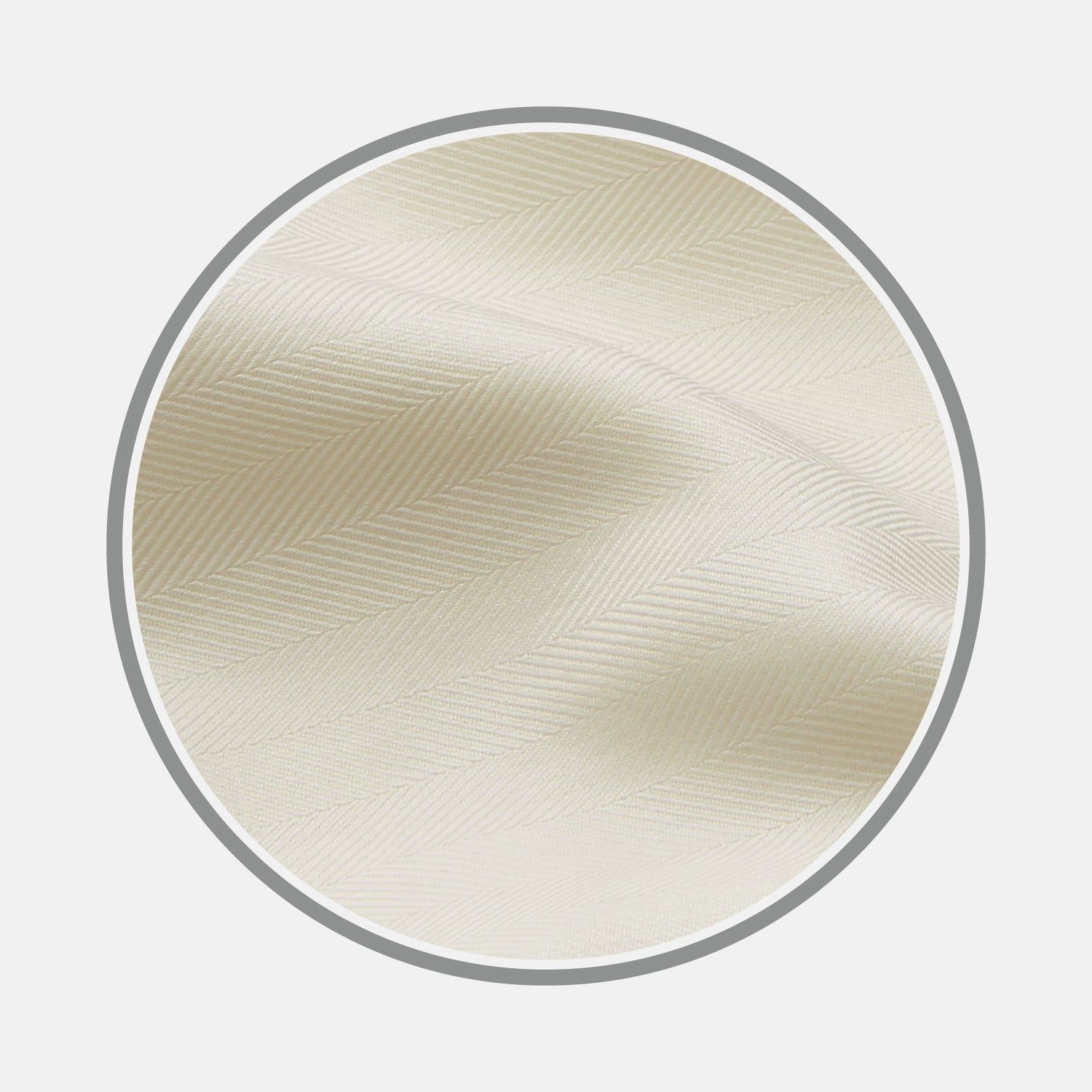 Cream Herringbone Cotton Fabric