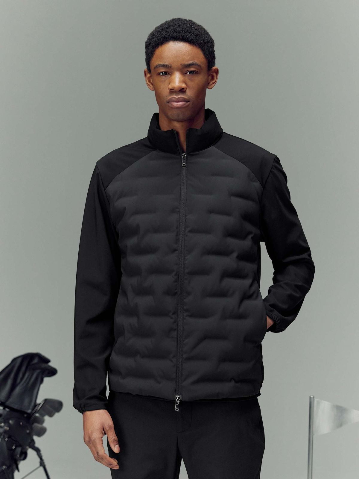 Golf Hybrid Jacket in Black
