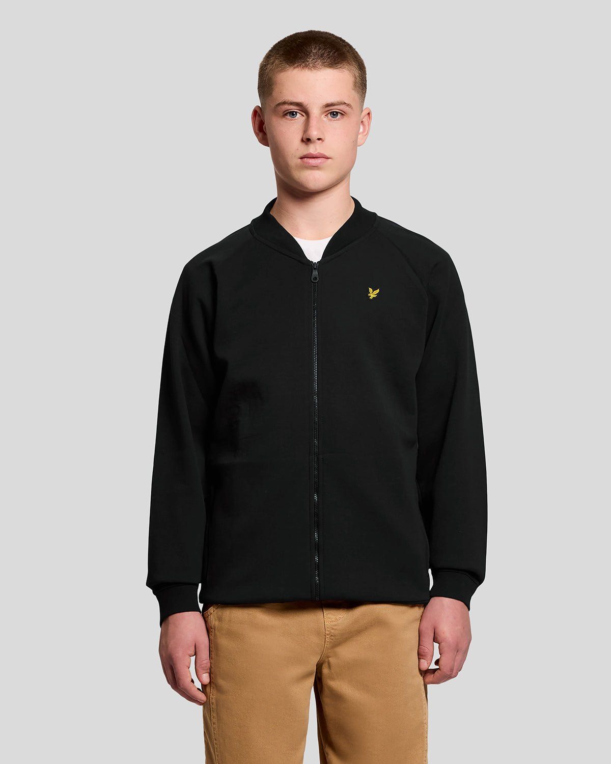 Cotton Blend Bomber Jacket