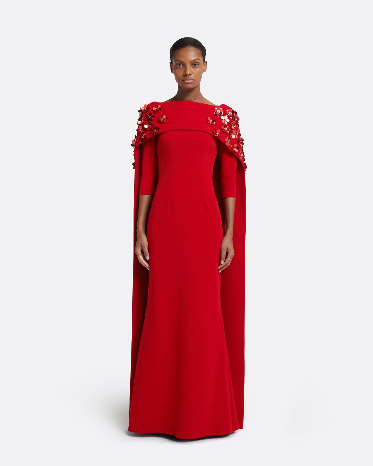 Isabella Harness With Soshin Dress in Cherry Red