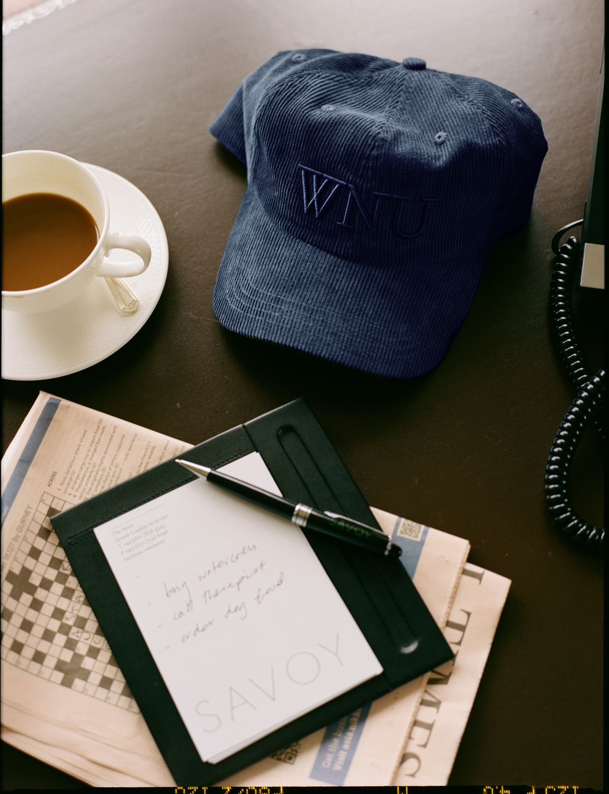 The Cap: Cotton Corduroy, Navy