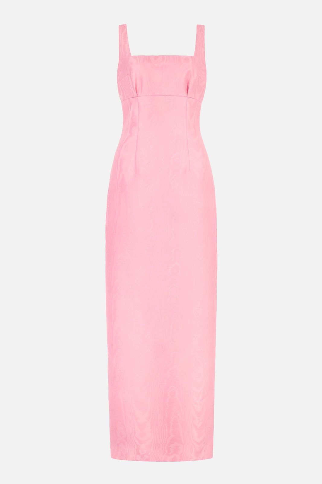 Micheline Dress in Pink Moire Mikado