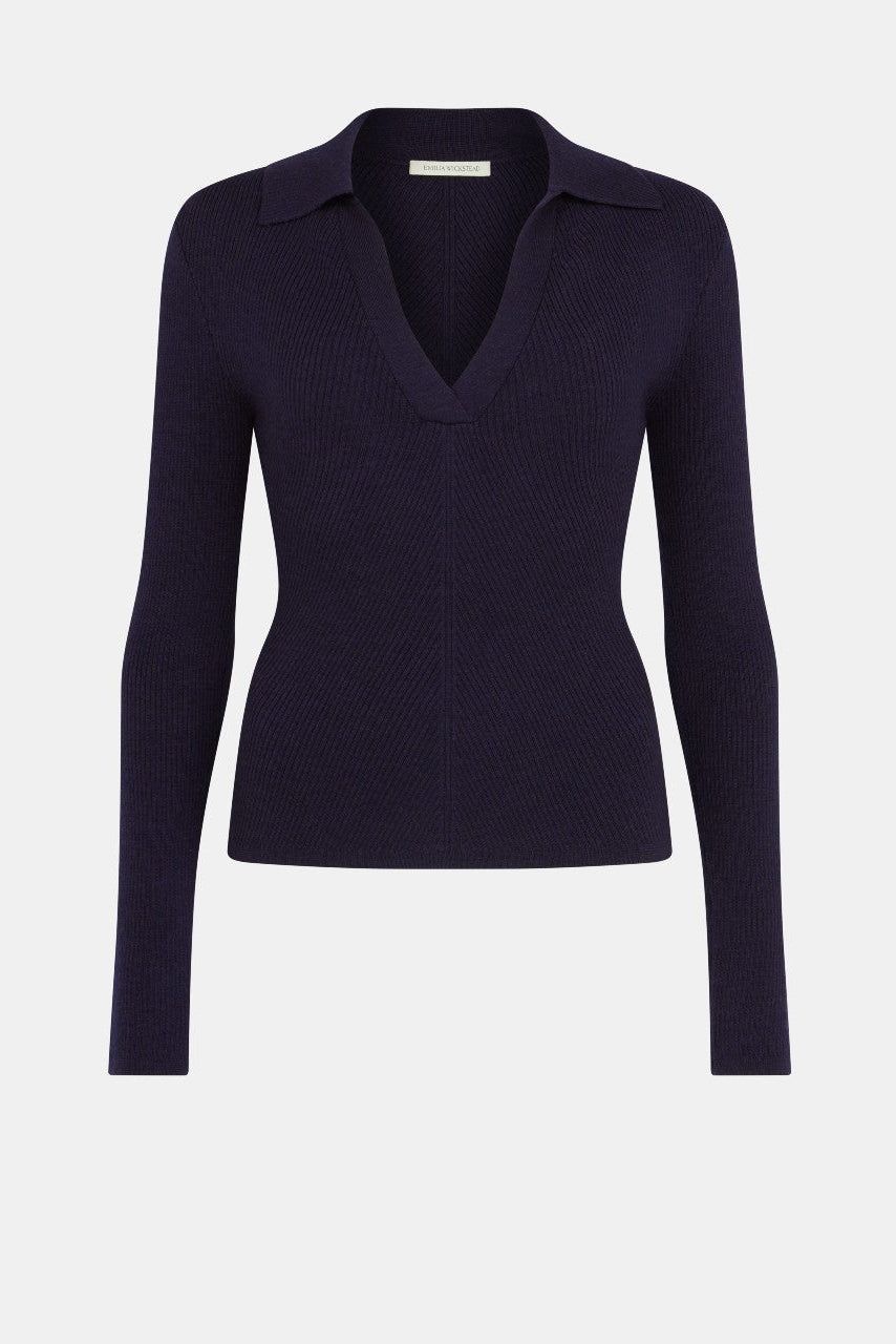 Austin Knit In Dark Navy Cashfeel