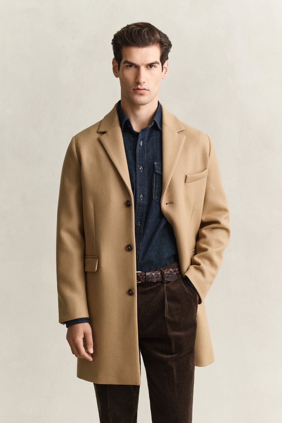 Wool Coat - BLACK