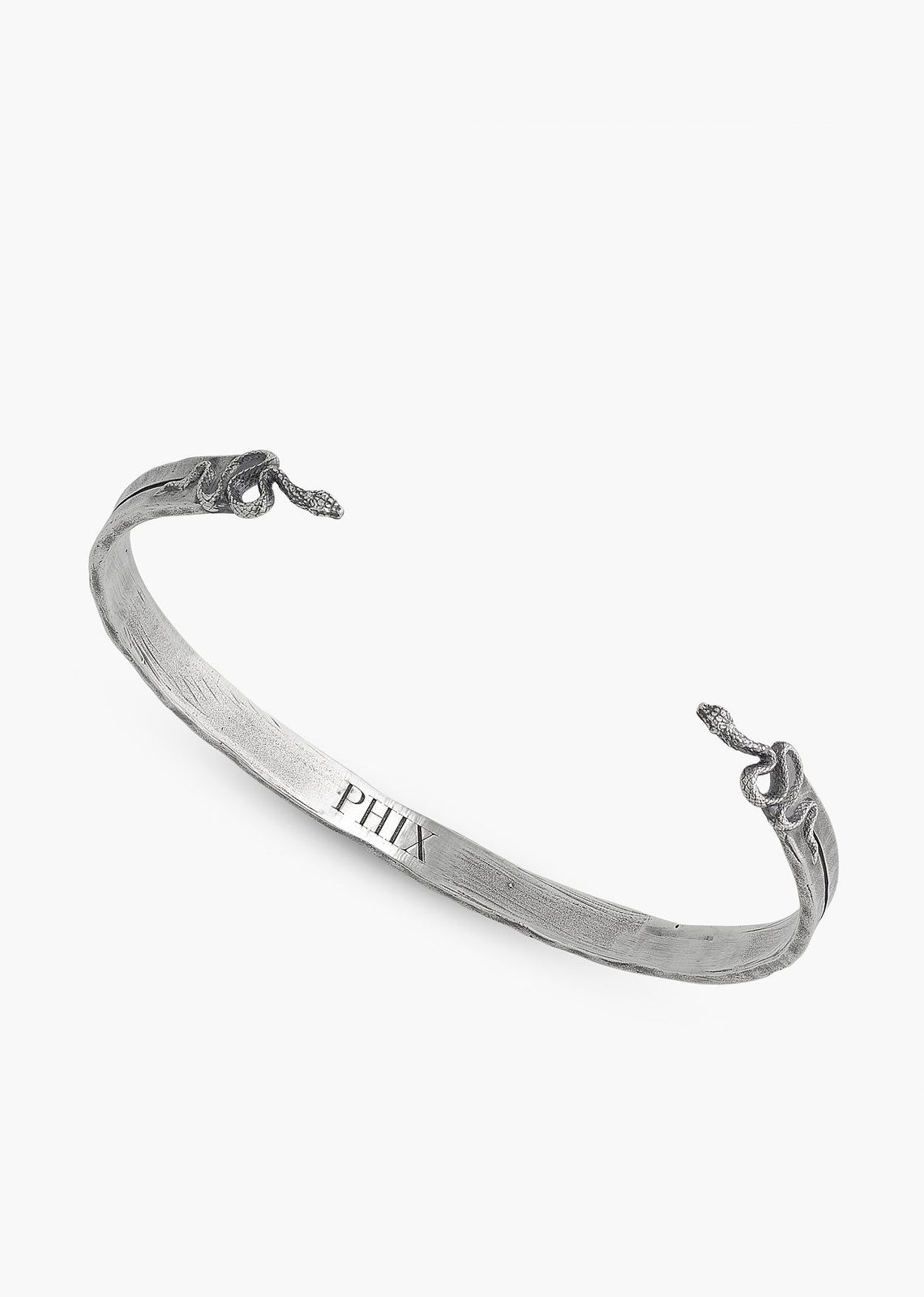 Silver Snake Cuff Bangle