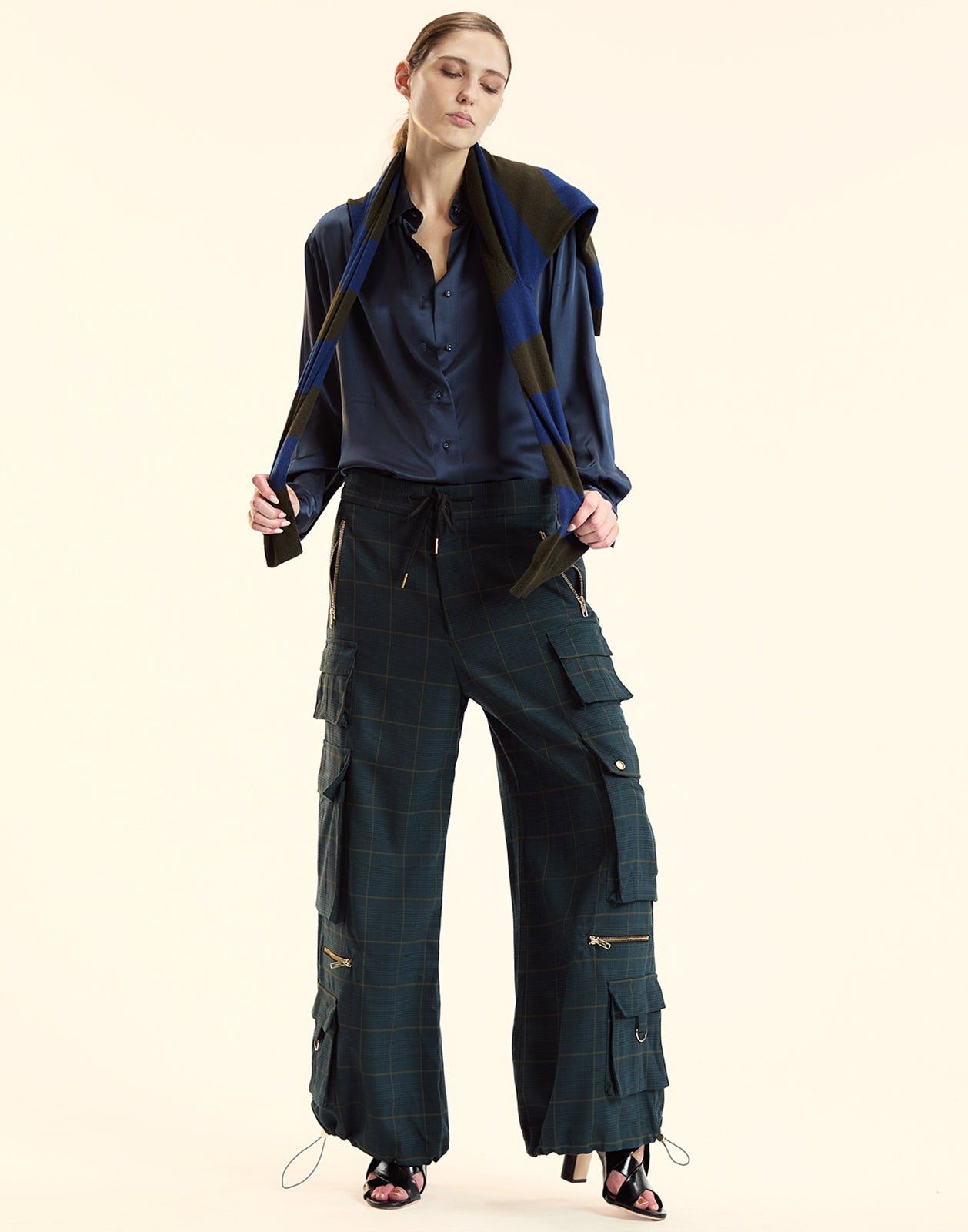 Plaid Cargo Pants