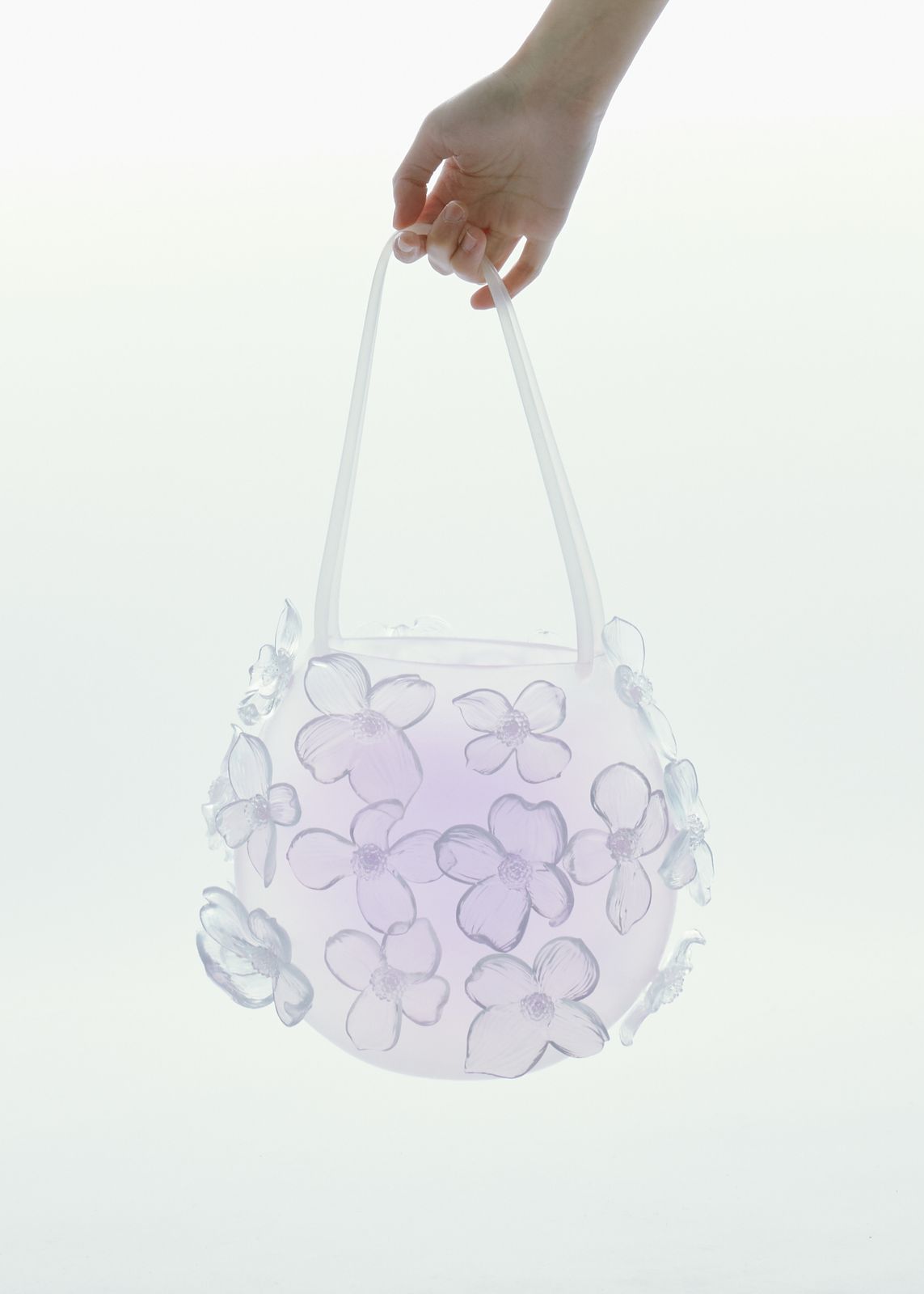 3D PRINTED BAG WITH DETACHABLE FLOWER PENDANT