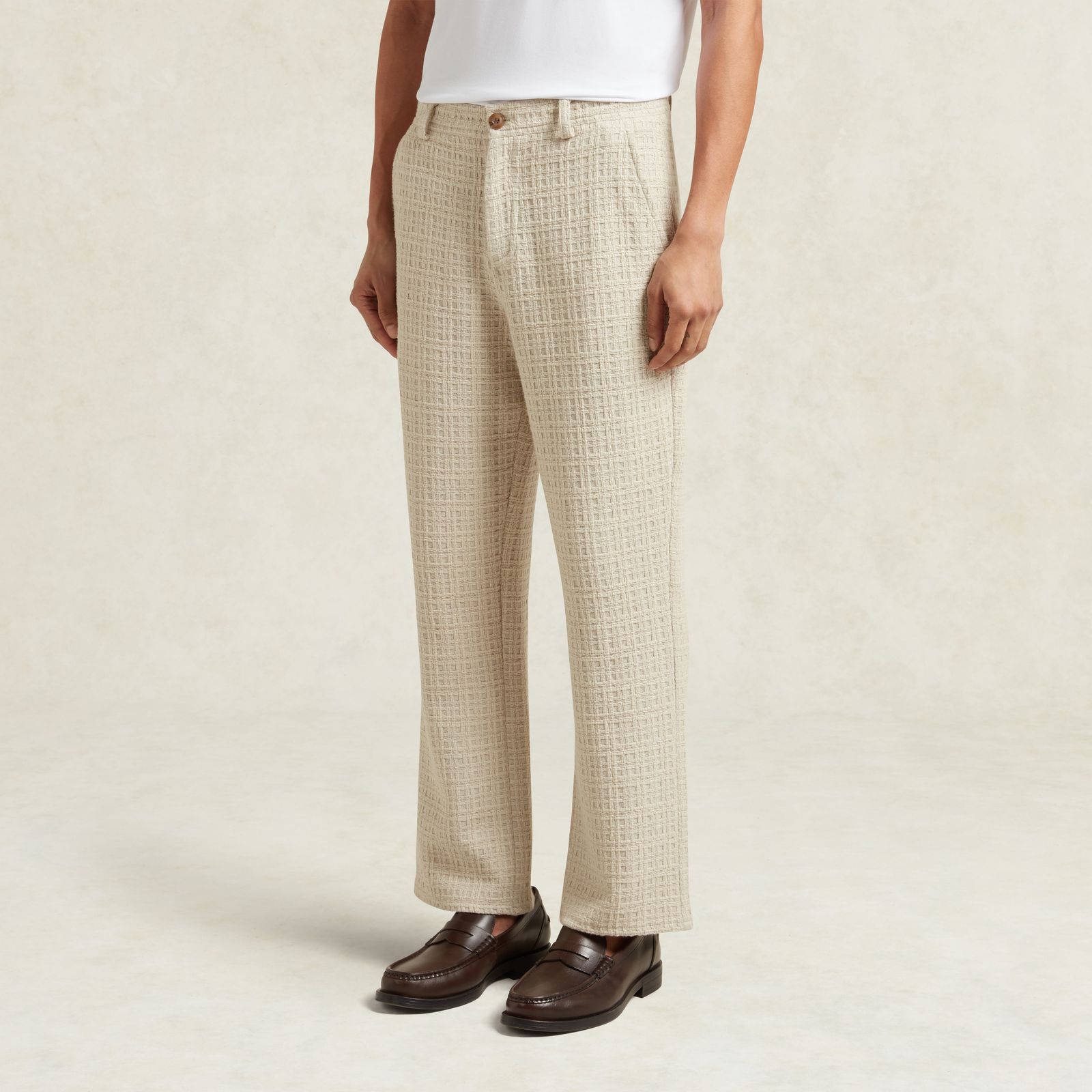 ARTURO ITALIAN COTTON TROUSER - BEIGE