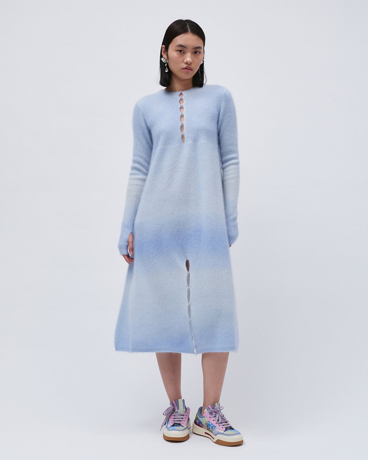 GRADIENT CASHMERE DRESS
