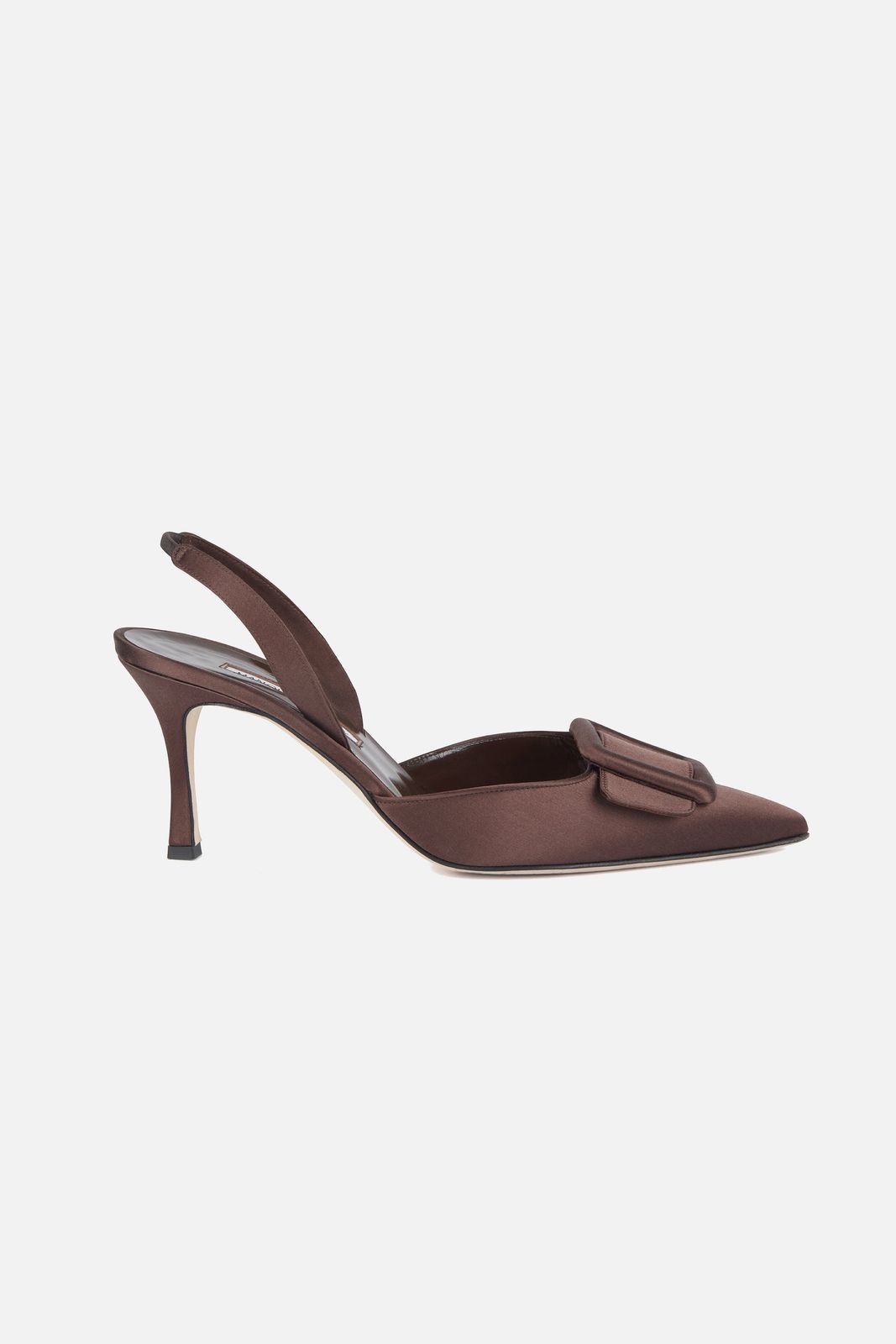 Maysli Shoe in Chocolate Satin