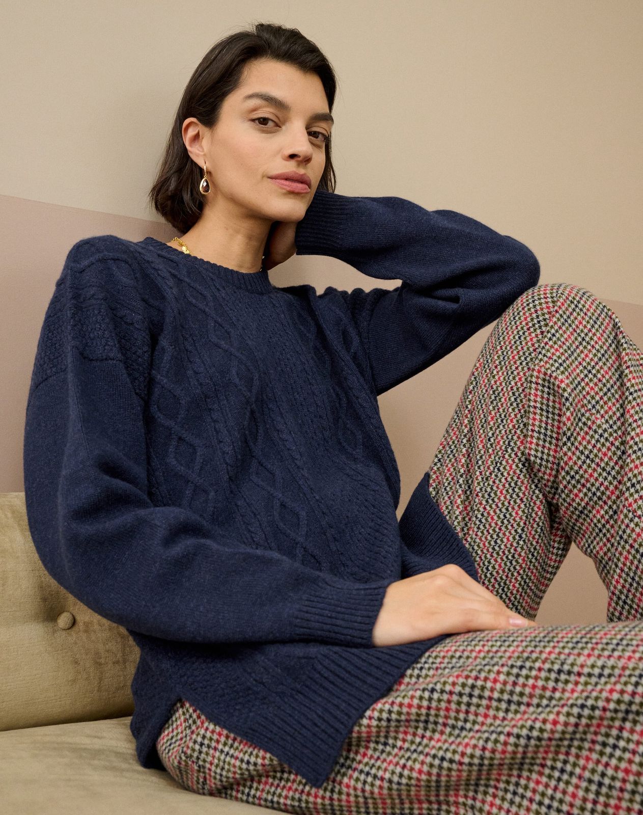 Cashmere Aran Jumper