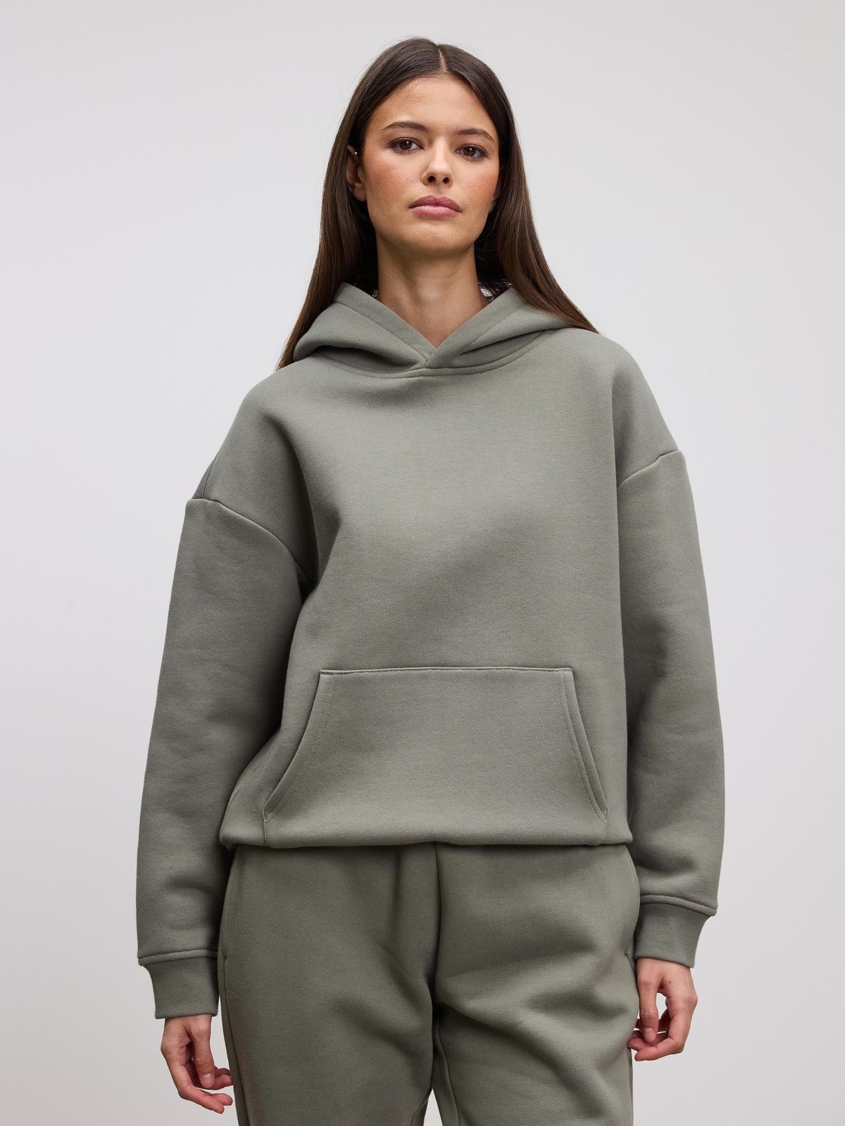 Womens Relaxed Hoodie in Sage
