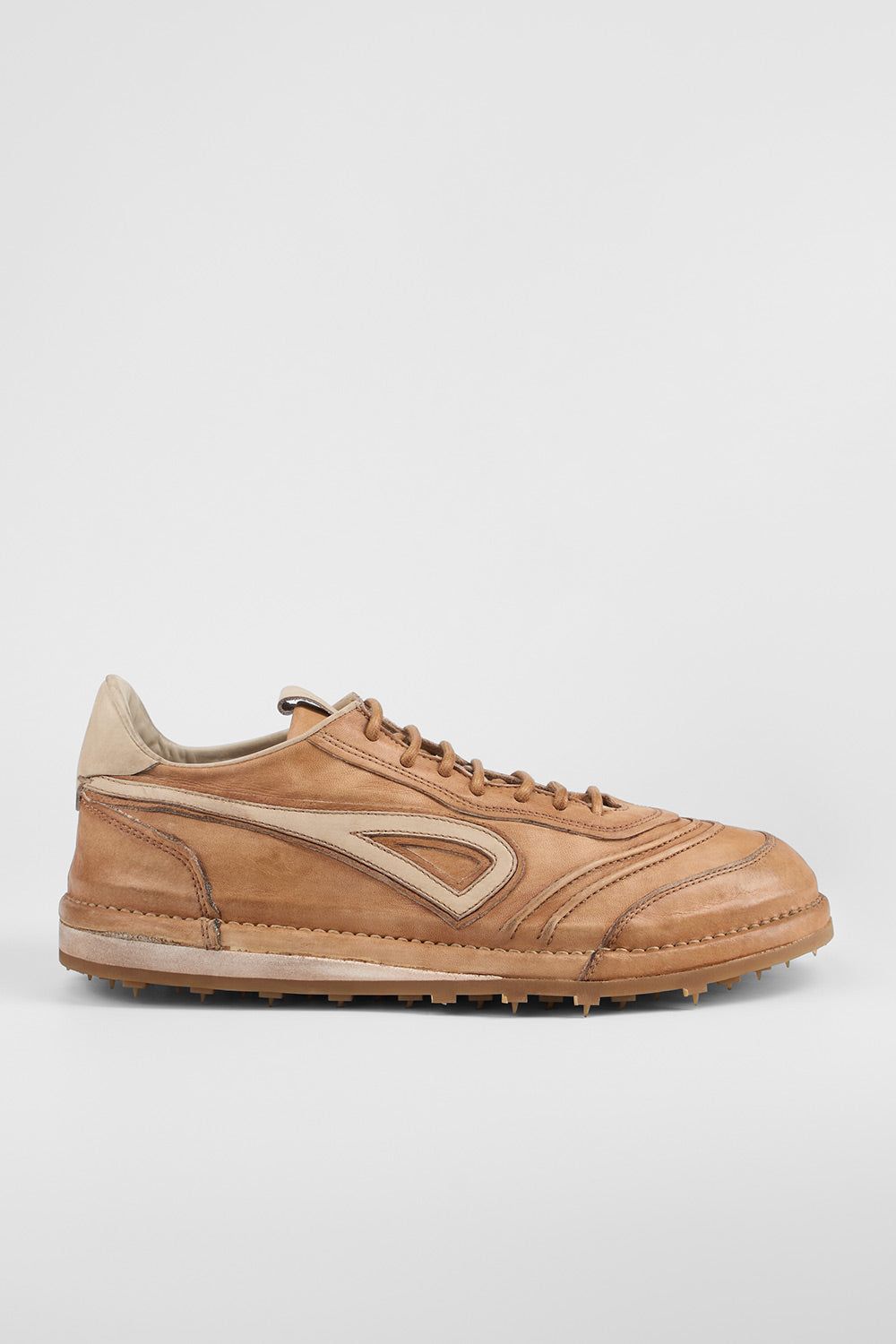 WYRE desert-tan nappa sneakers.