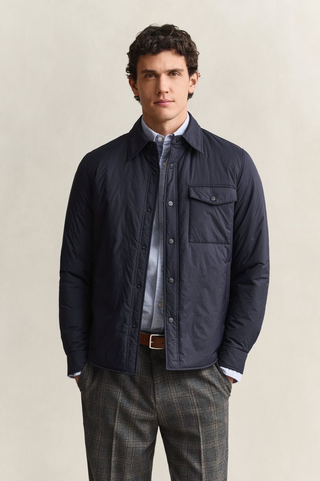 Ultralight Padded Overshirt - EVENING BLUE