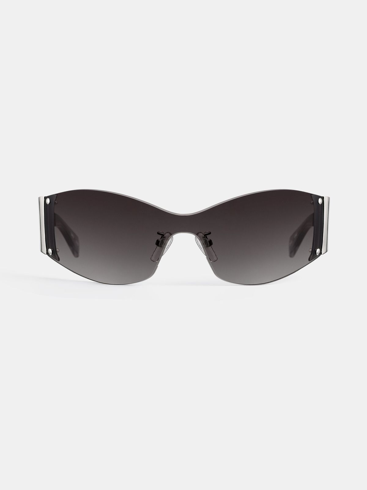 SILVER RIMLESS SUNGLASSES