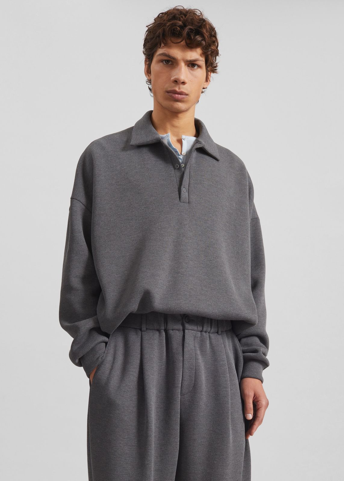 Lenham Polo Sweatshirt - Grey