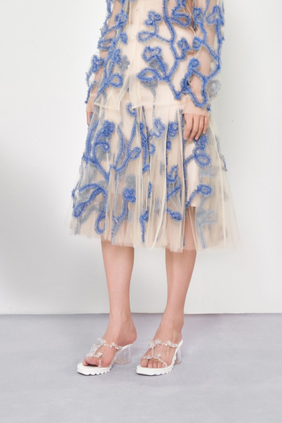 Applique Tulle Skirt