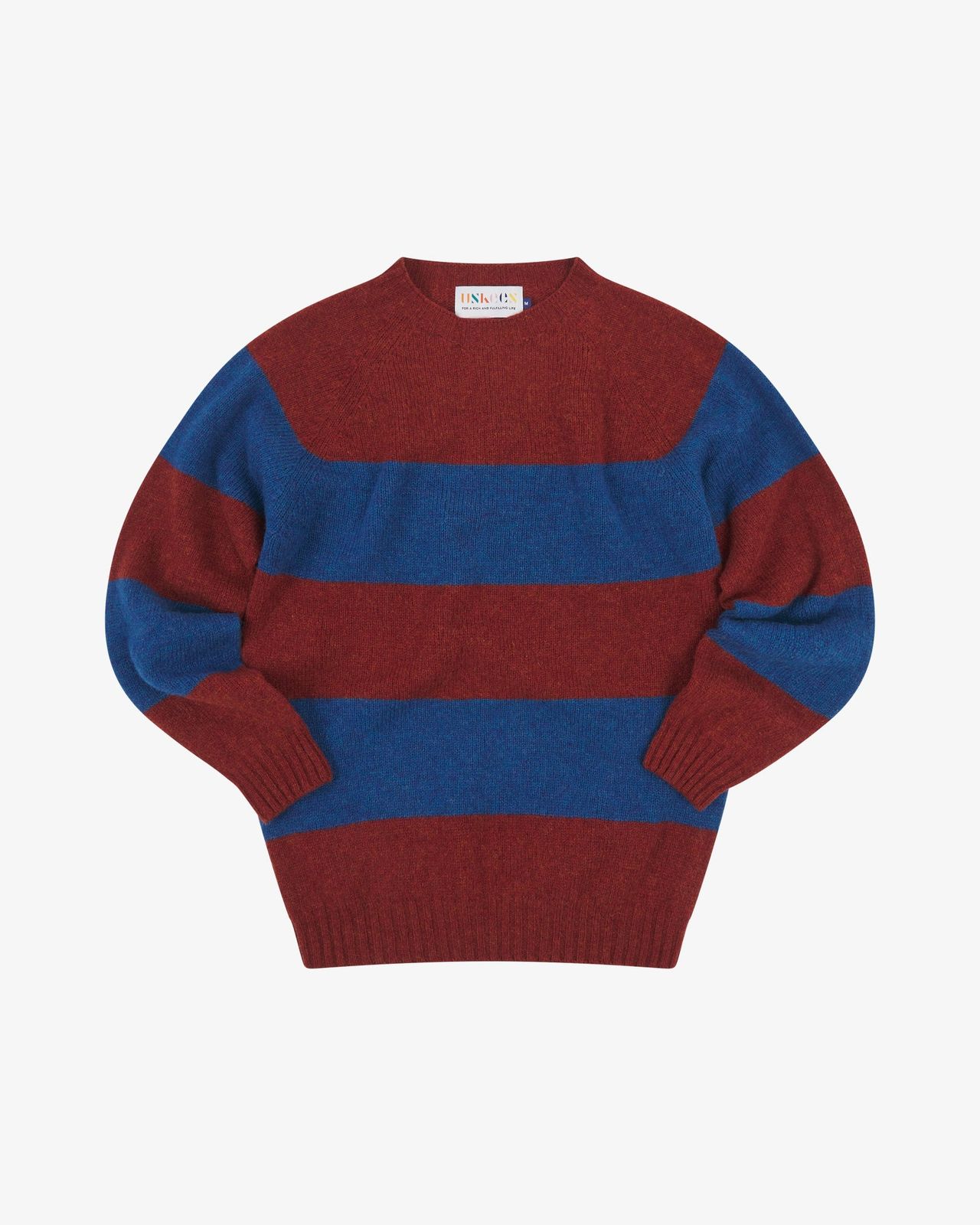 7043 St Agnes striped jumper - chestnut/admiral blue