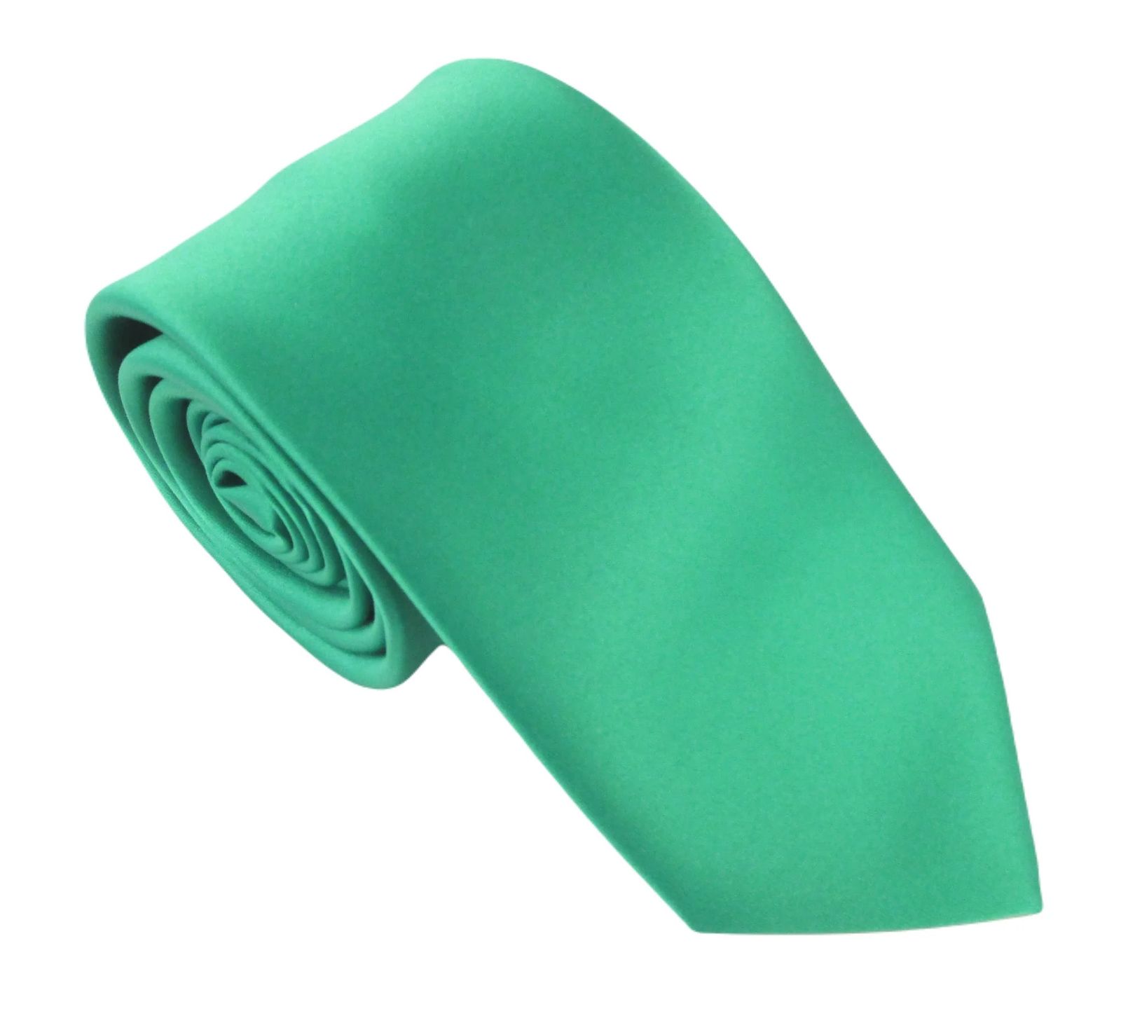 Emerald Green Satin Wedding Tie