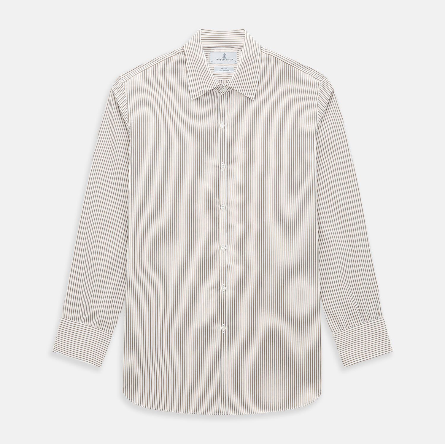 Coffee Multi Stripe Westminster Shirt