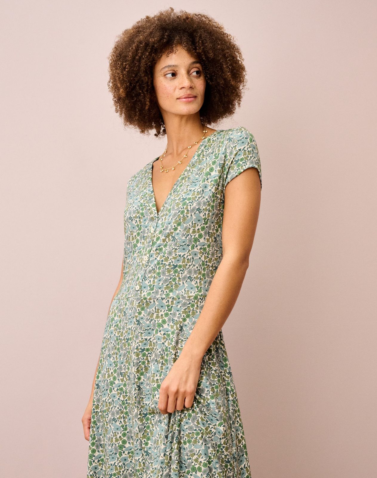 Liberty Print Jersey Dress
