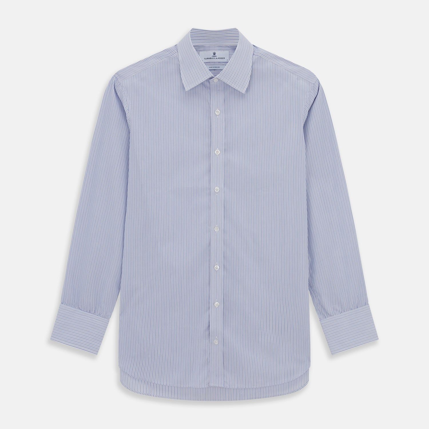 Light Blue Track Stripe Mayfair Shirt