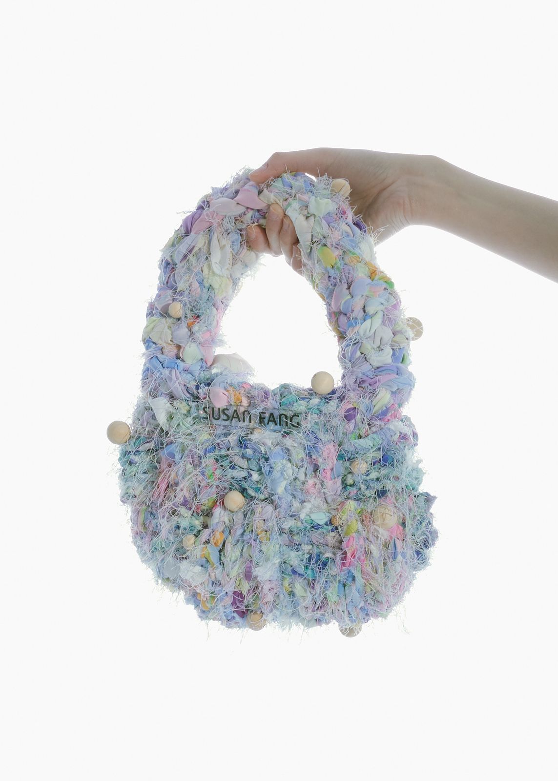 PASTEL CROCHET BEADED BAG