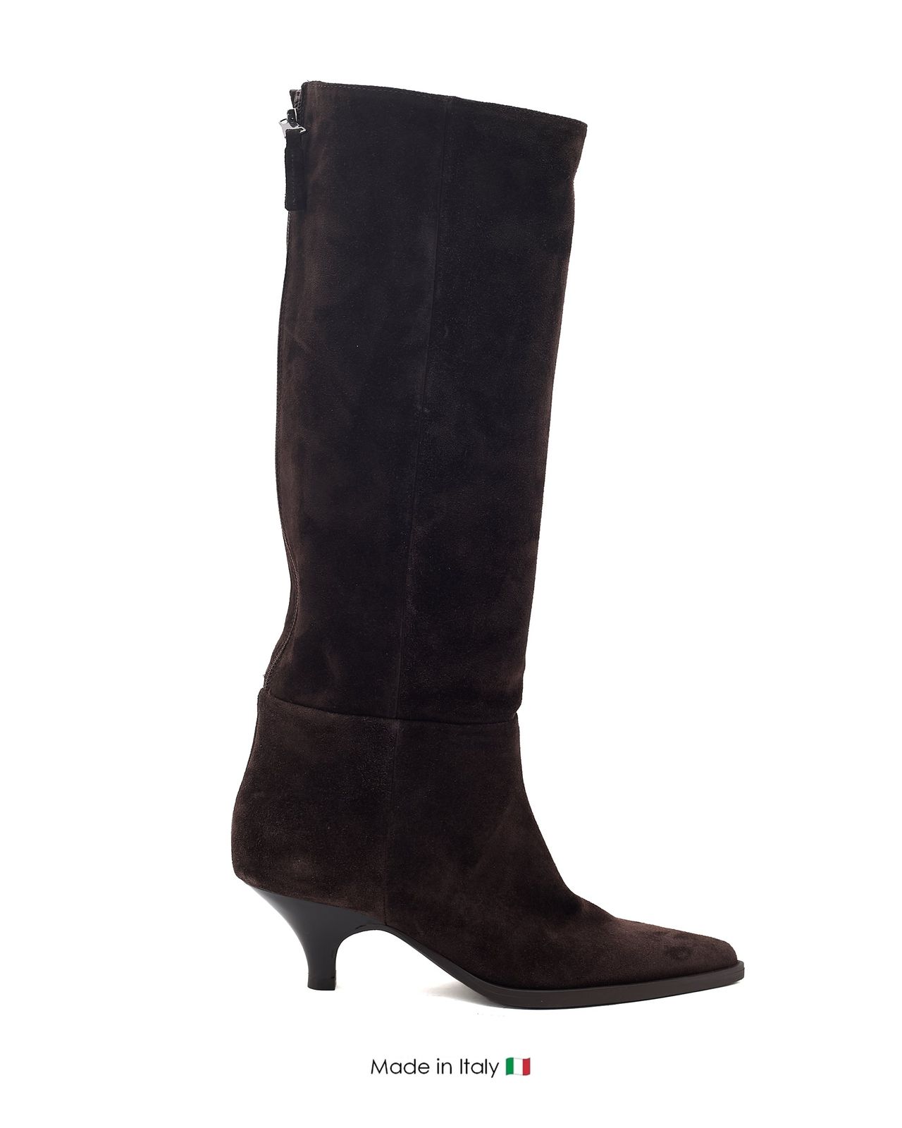 E4351 Dark Brown Boot Suede