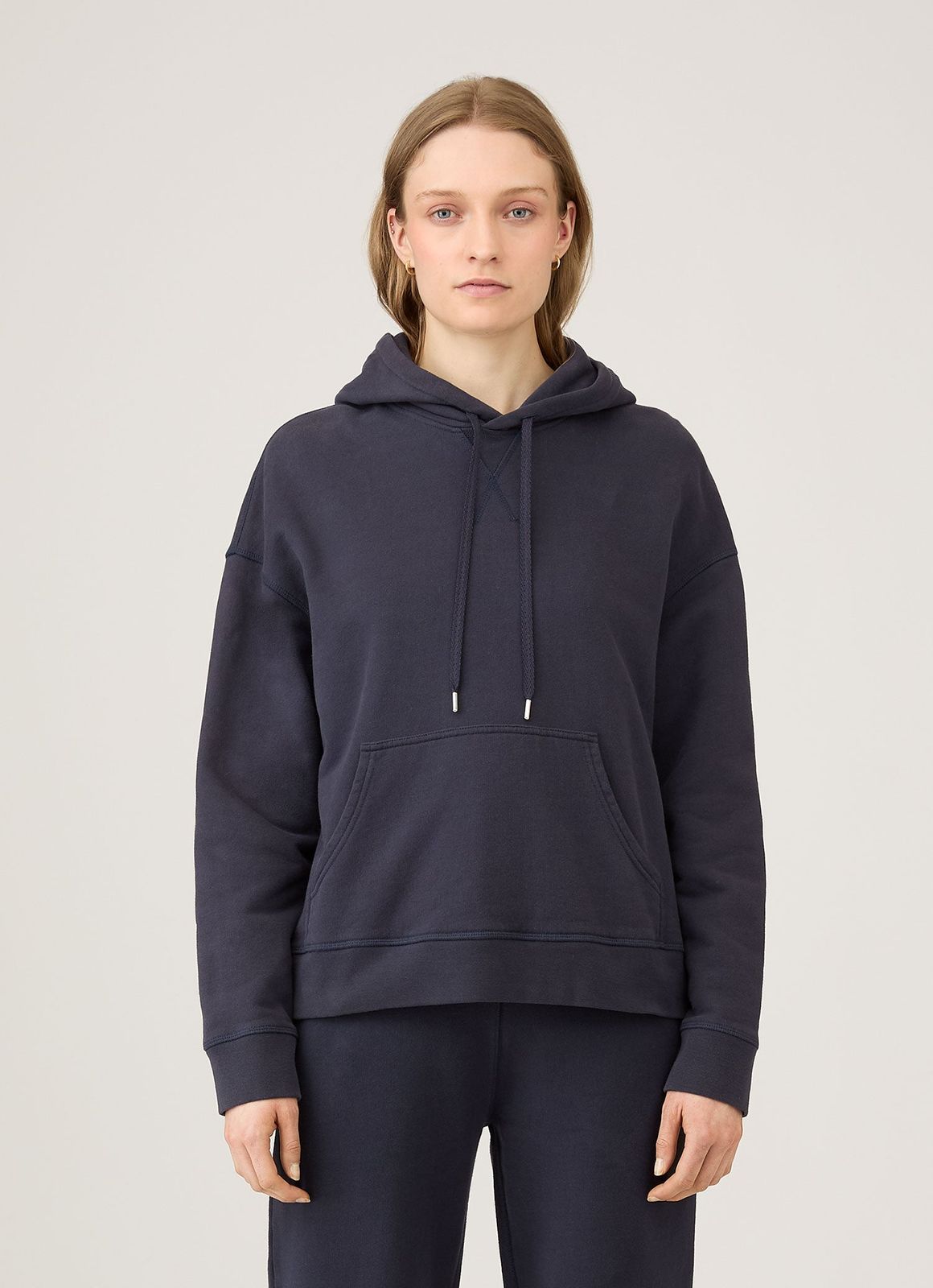 Women's Loopback Hoodie in Navy