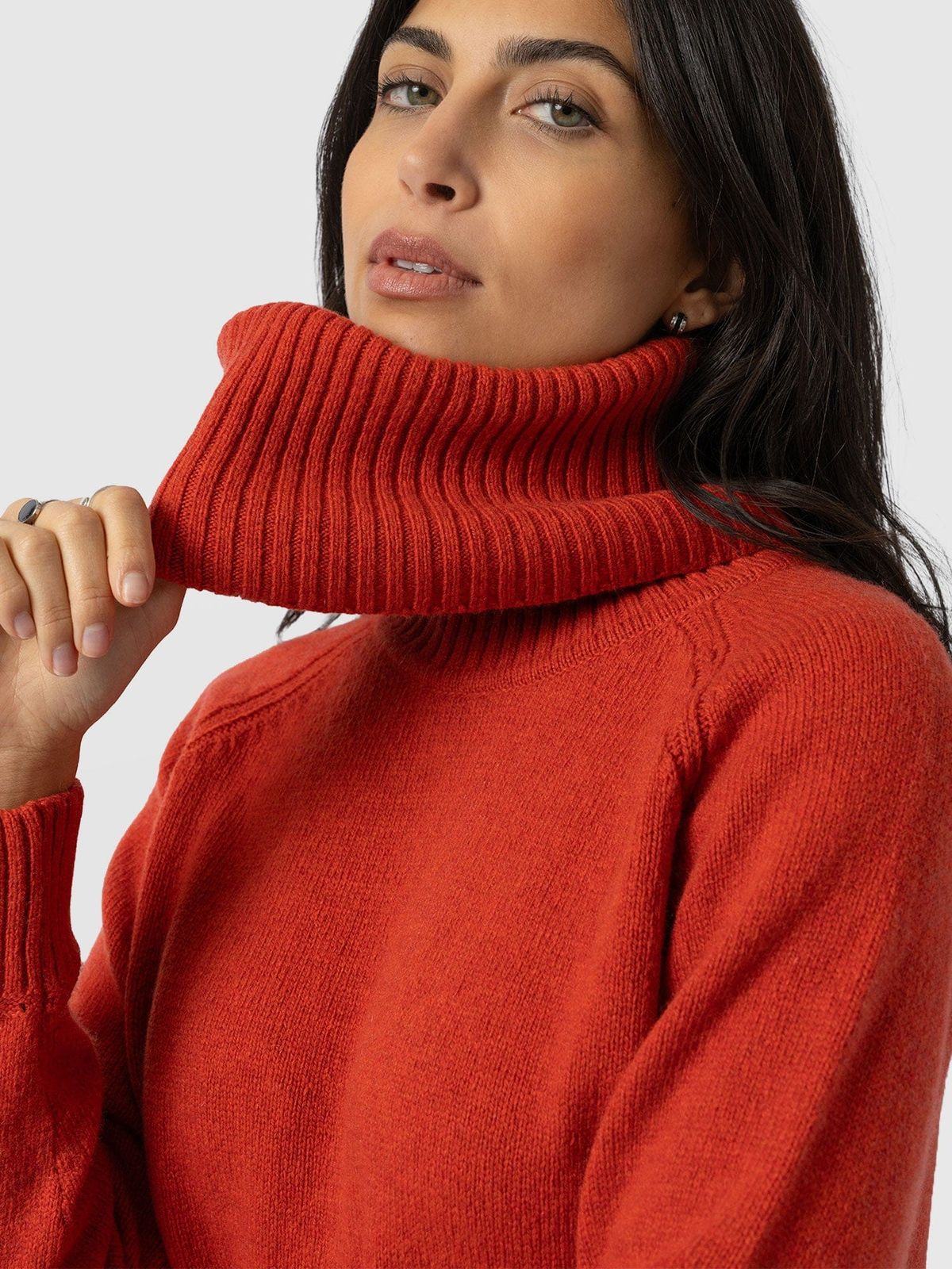 Oxford Cashmere Jumper - Orange