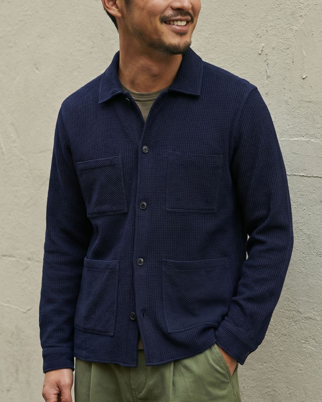 Mini Waffle Atelier Overshirt