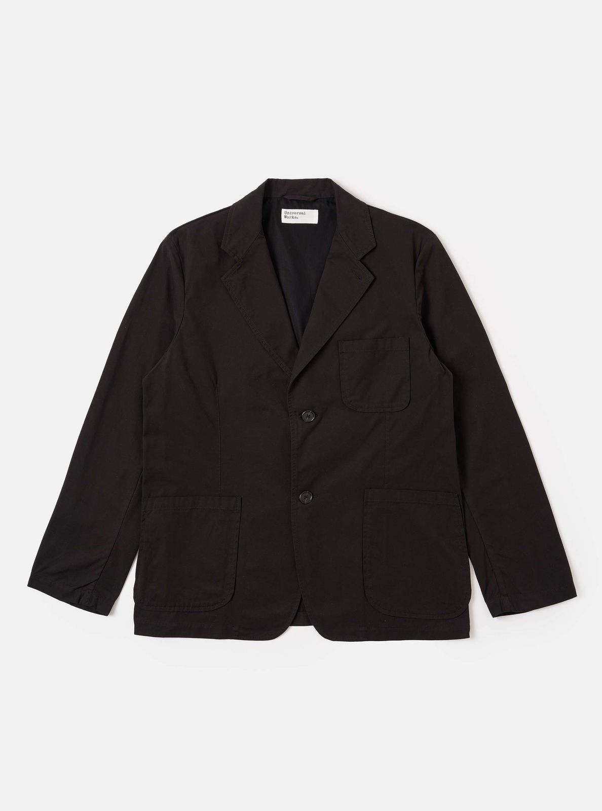 Licorice Summer Canvas Two Button Jacket