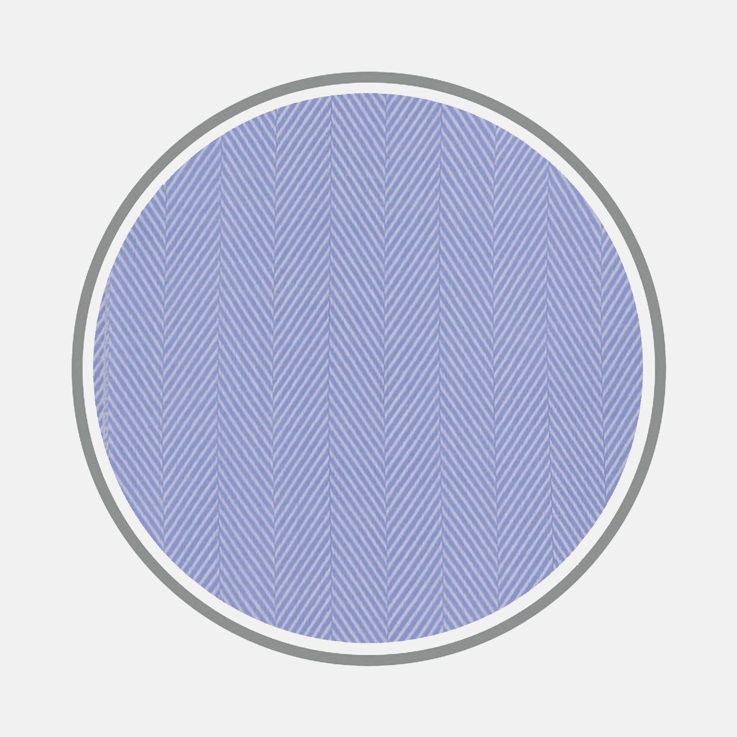 Blue Herringbone Sea Island Quality Cotton Fabric