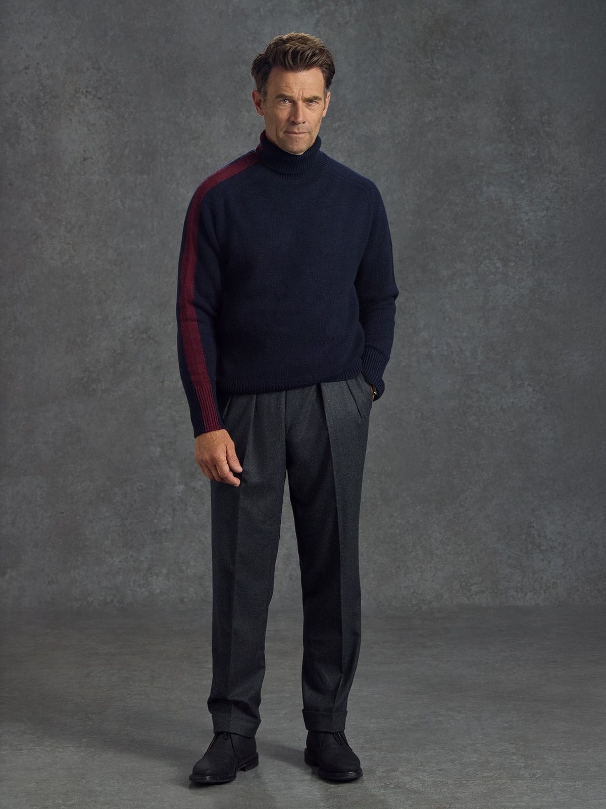 The Cashmere Submariner Rollneck - V.C. Stripe