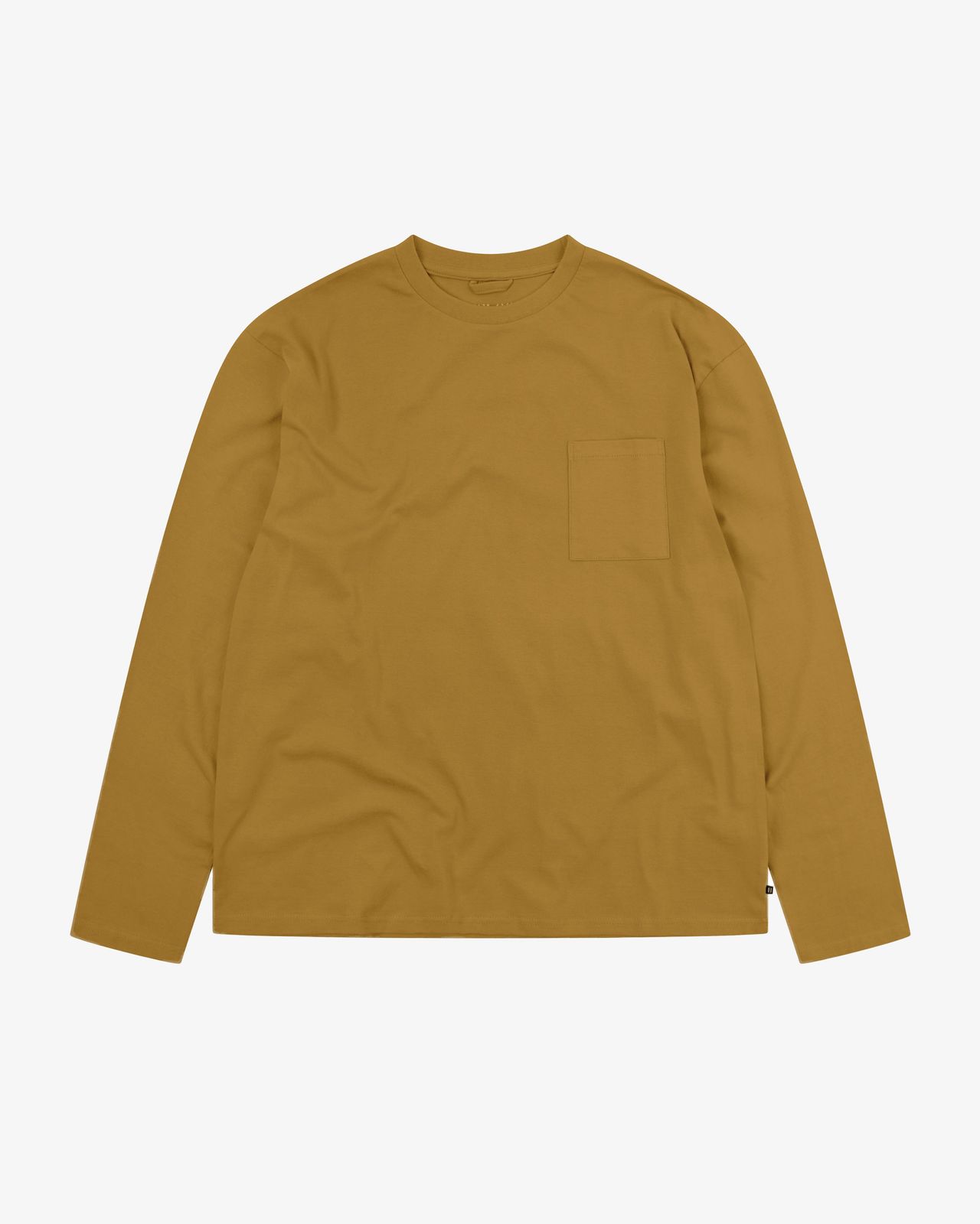 7010 Essential long sleeve t-shirt - mustard